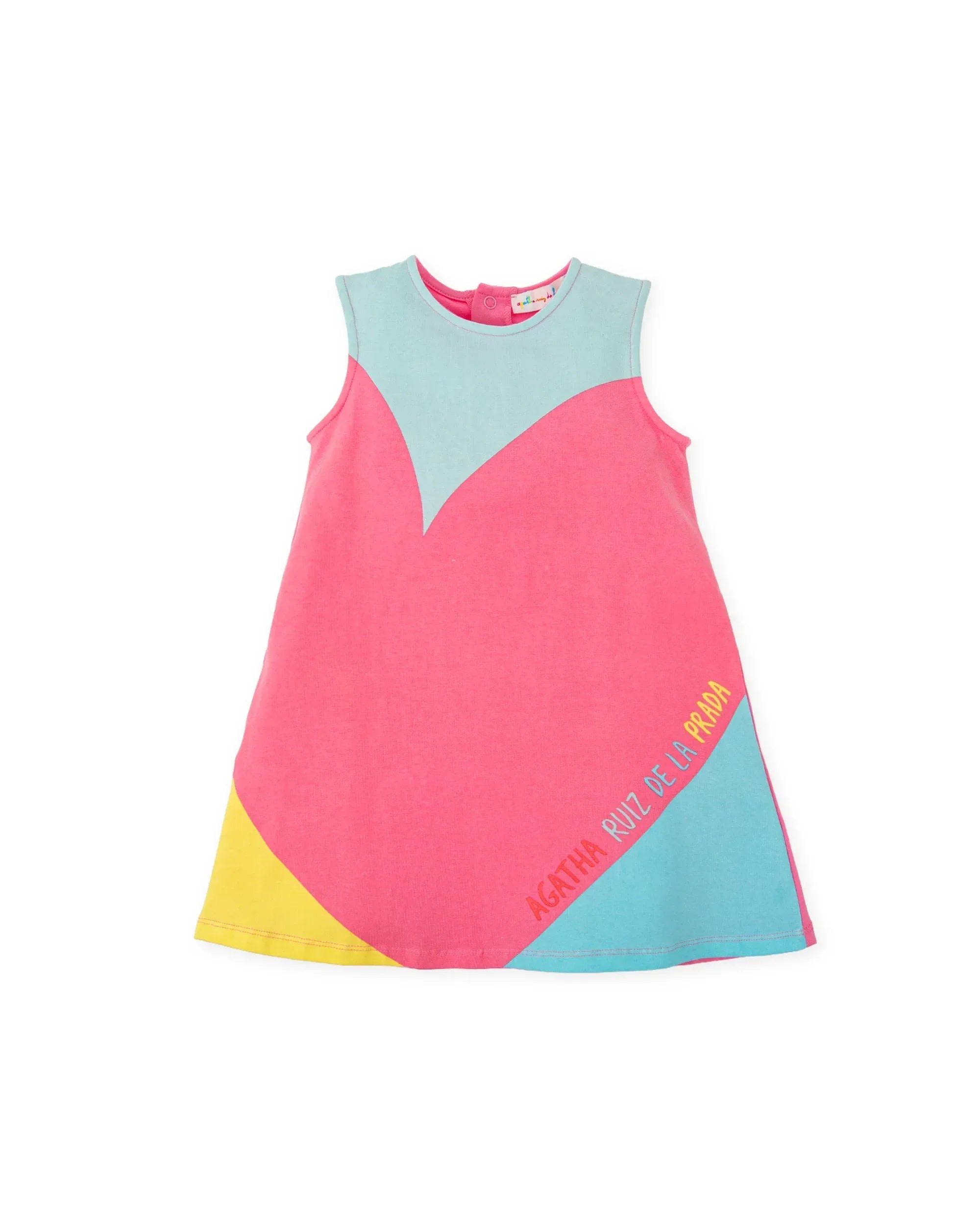 VESTIDO SIN MANGAS CORAZON PUNTO LISO - Agatha Ruiz de la Prada