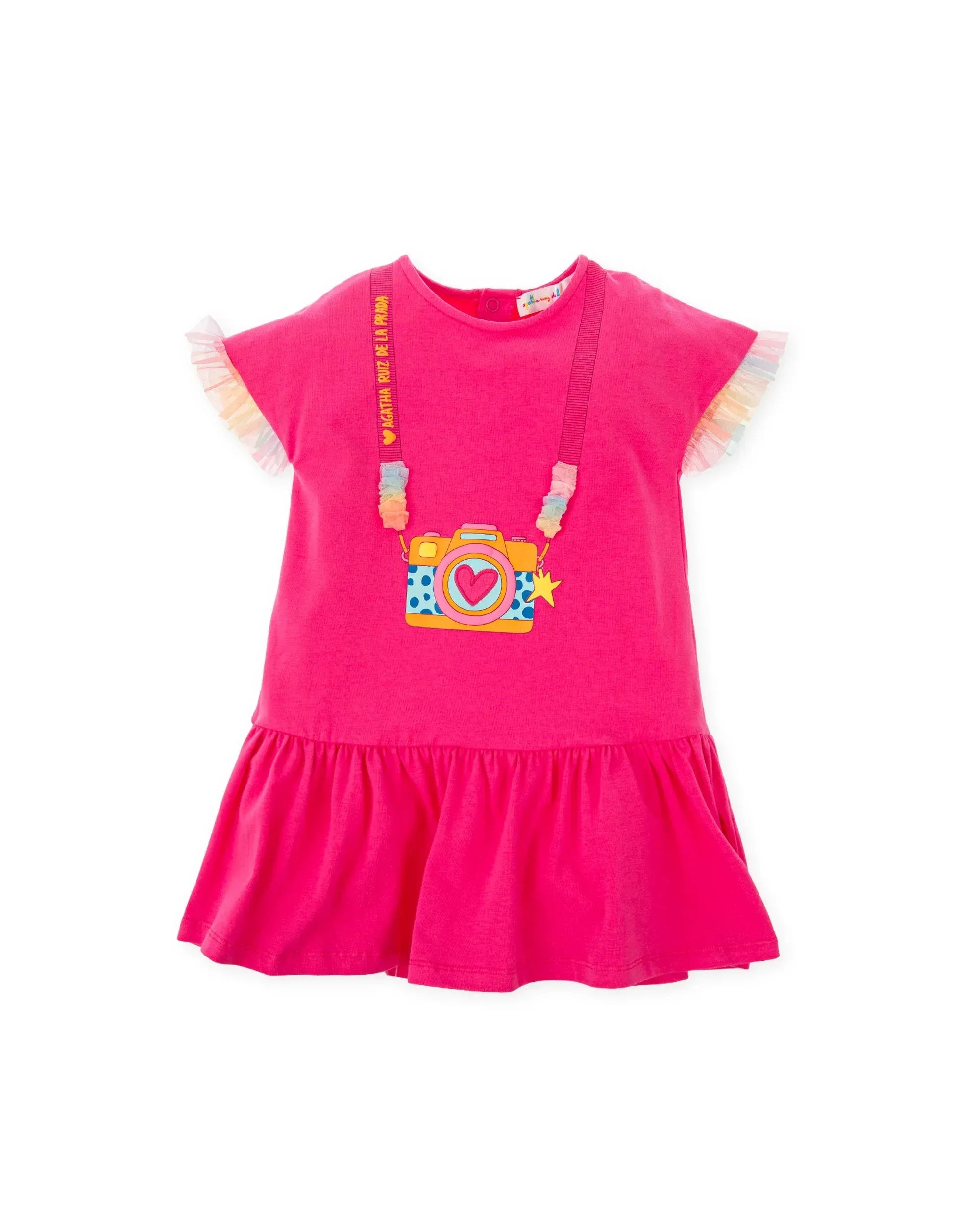 VESTIDO POPELIN FUCSIA CAMARA DE FOTOS - Agatha Ruiz de la Prada