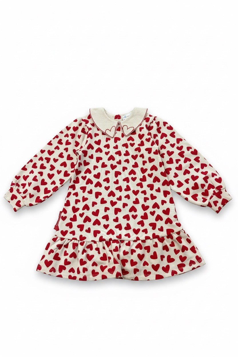 VESTIDO CORAZONES ROJOS