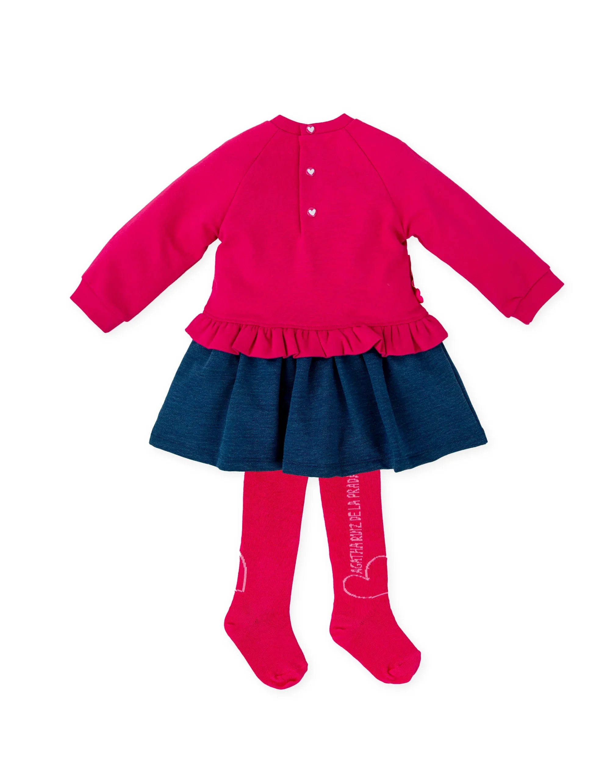 VESTIDO CORAZÓN ÍNDIGO CON LEOTARDOS - Agatha Ruiz de la Prada