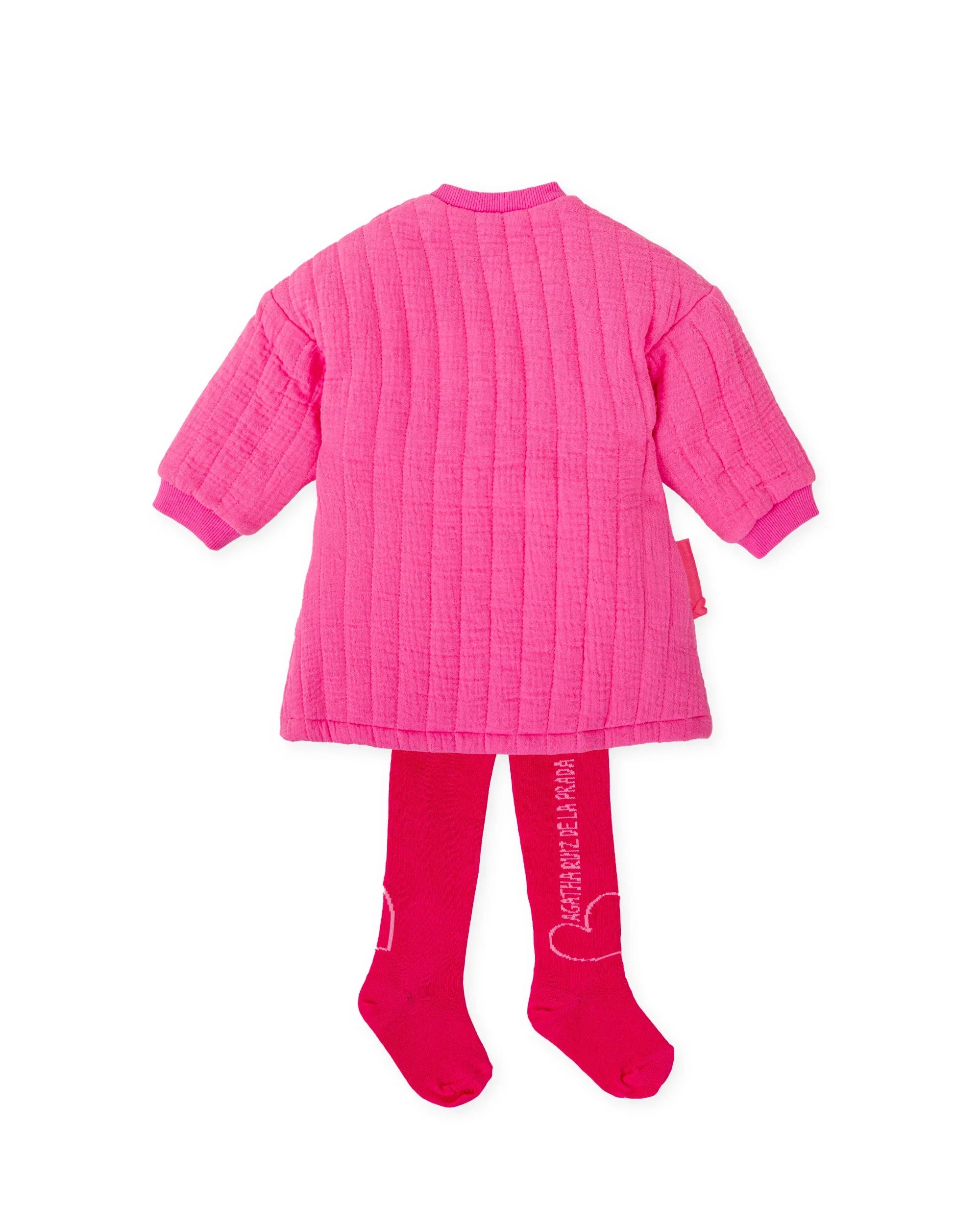 VESTIDO CORAZÓN FRESA CON LEOTARDOS - Agatha Ruiz de la Prada
