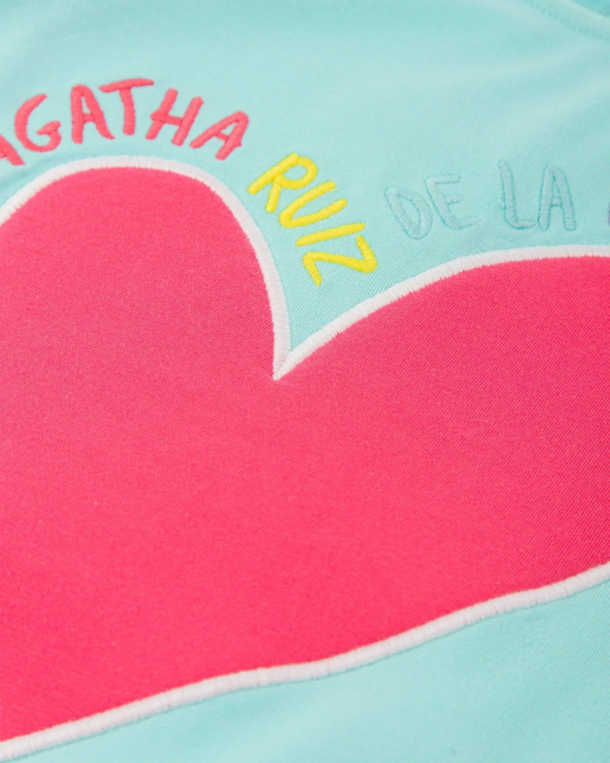VESTIDO TURQUESA CORAZON - Agatha Ruiz de la Prada