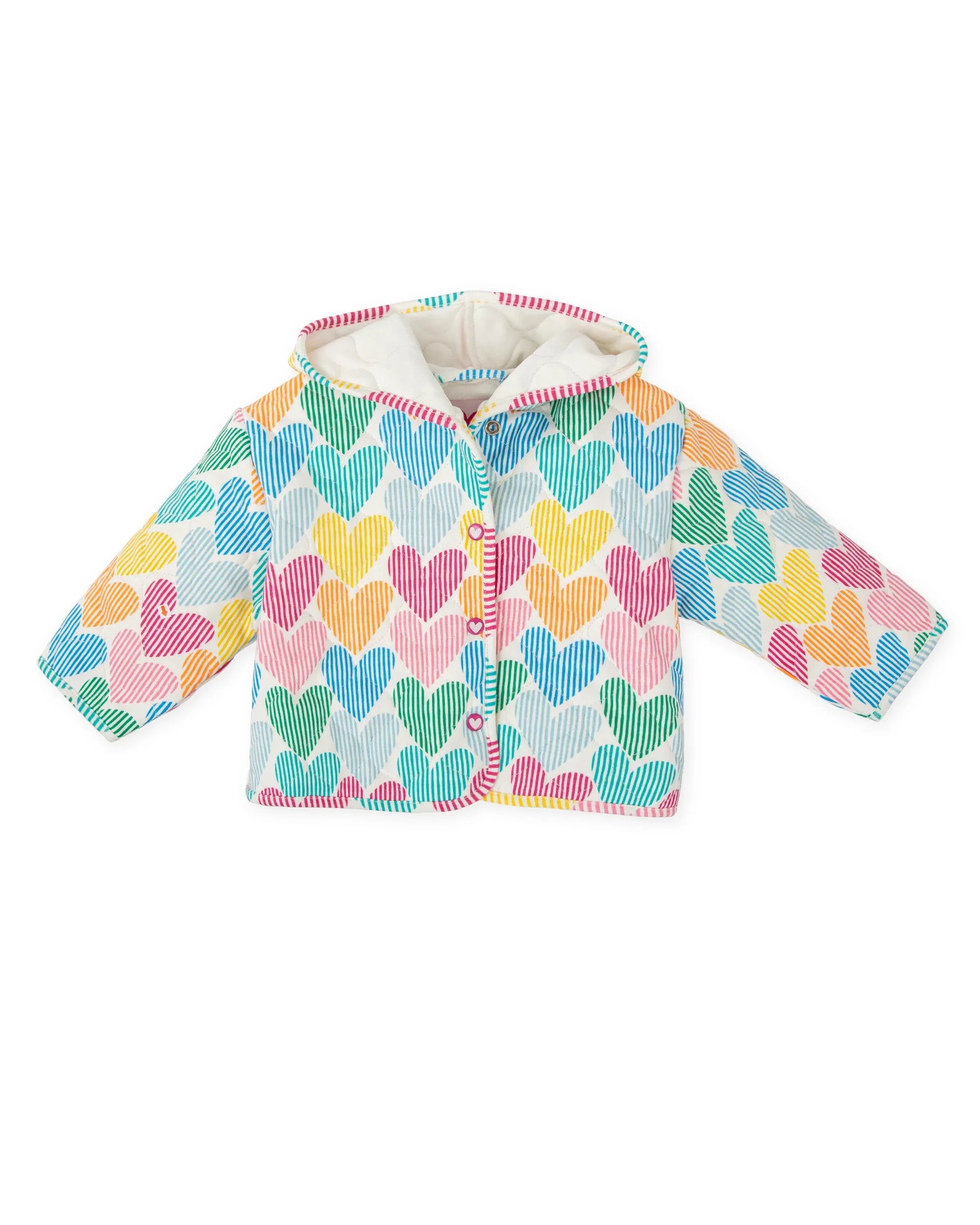 ABRIGO CHAQUETON INTERLOCK CORAZONES ACOLCHADO - Agatha Ruiz de la Prada