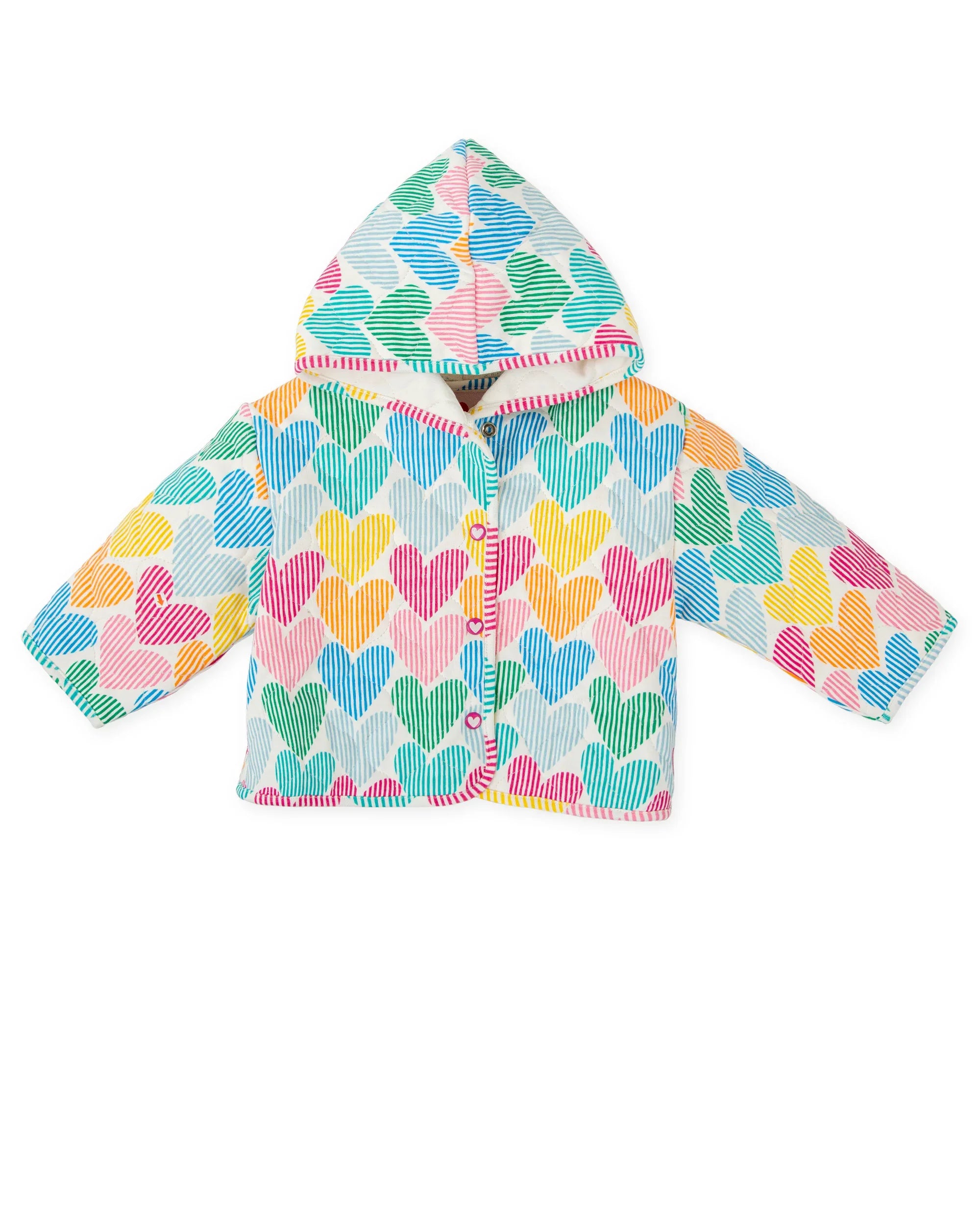 ABRIGO CHAQUETON INTERLOCK CORAZONES ACOLCHADO - Agatha Ruiz de la Prada