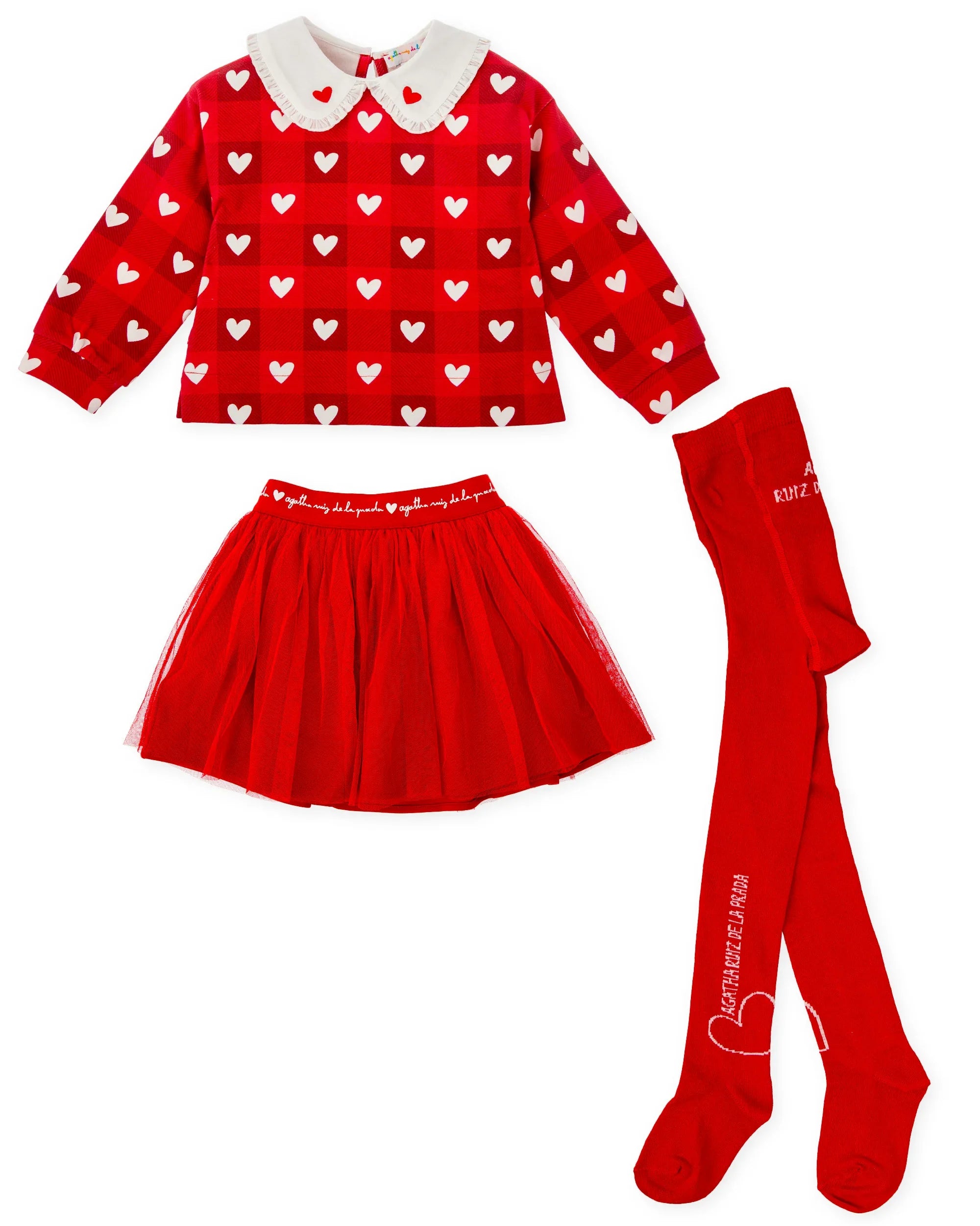 CONJUNTO FALDA + CAMISETA ROJO - Agatha Ruiz de la Prada