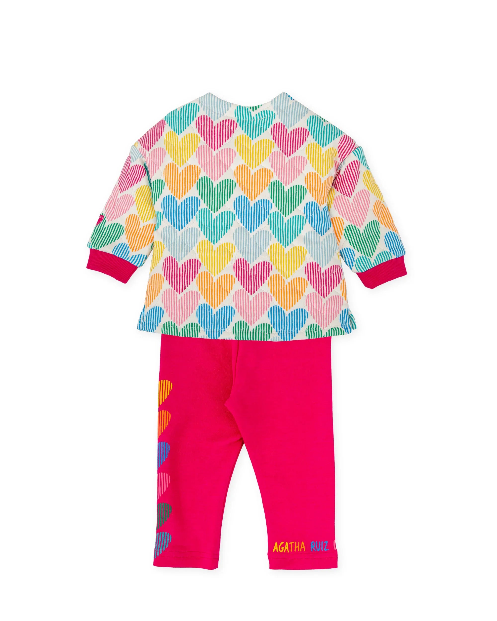 CONJUNTO 2 PIEZAS LEGGING CORAZONES RAYADOS - Agatha Ruiz de la Prada