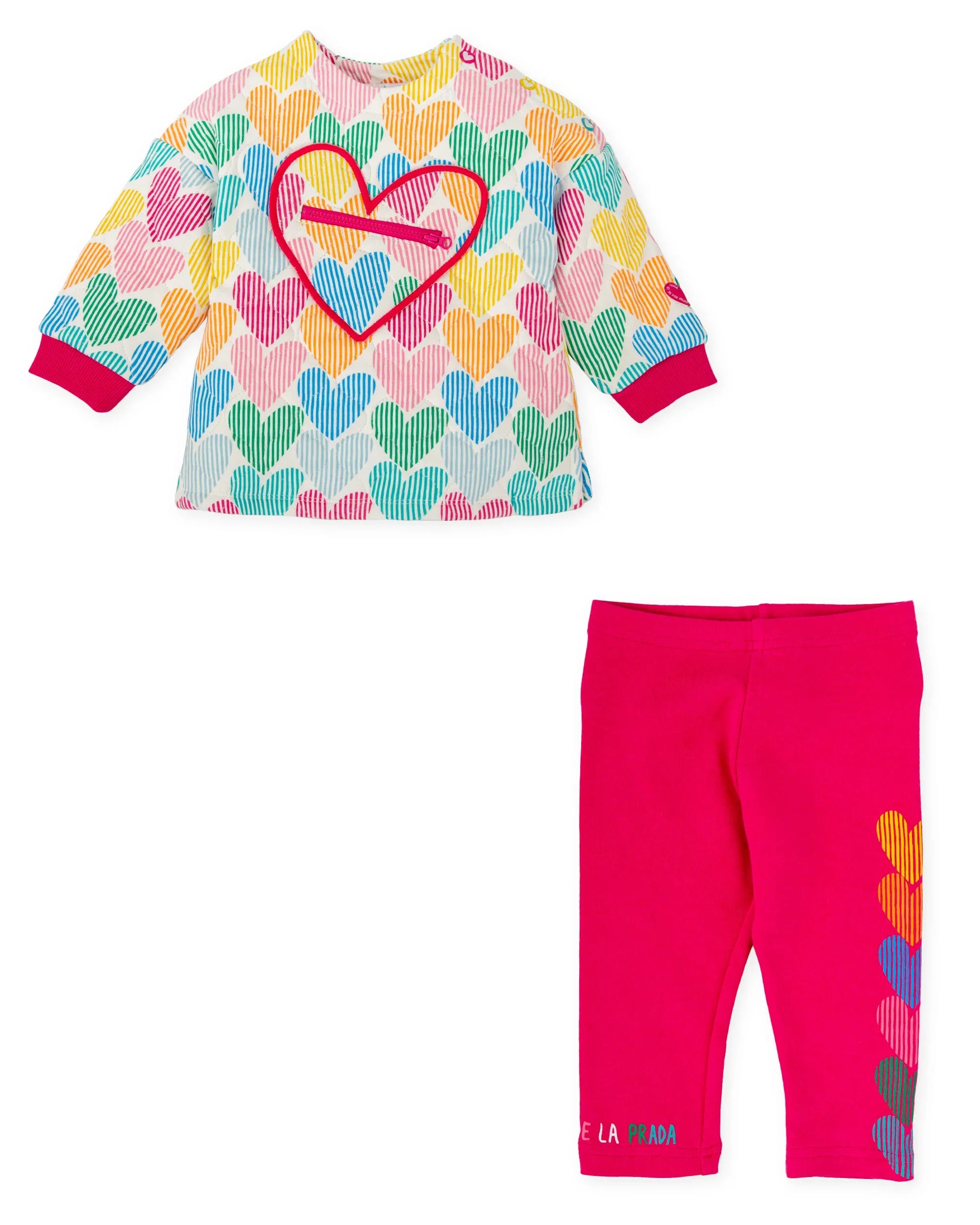 CONJUNTO 2 PIEZAS LEGGING CORAZONES RAYADOS - Agatha Ruiz de la Prada