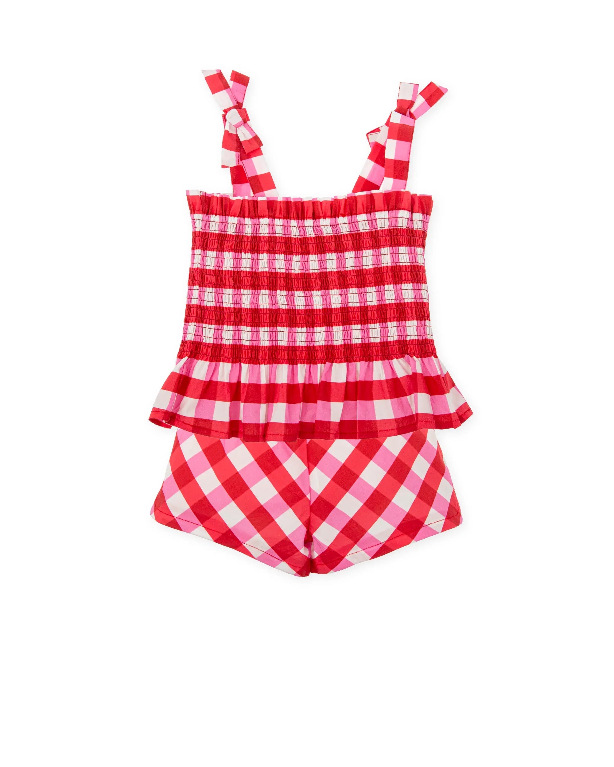 CONJUNTO TIRANTES VICHY ROJO + SHORTS - Agatha Ruiz de la Prada