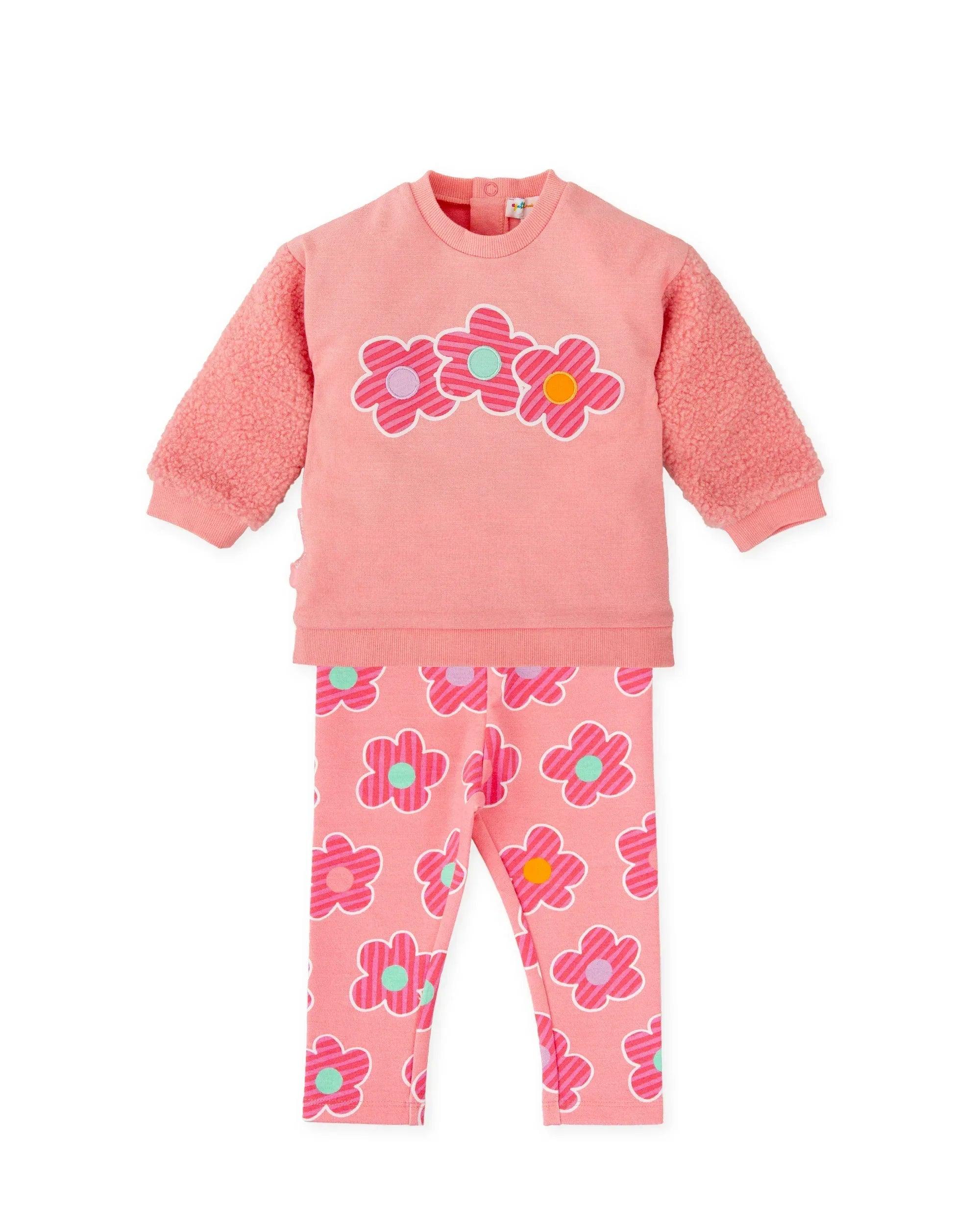 CONJUNTO SUDADERA Y LEGGINS FLORES ROSA - Agatha Ruiz de la Prada