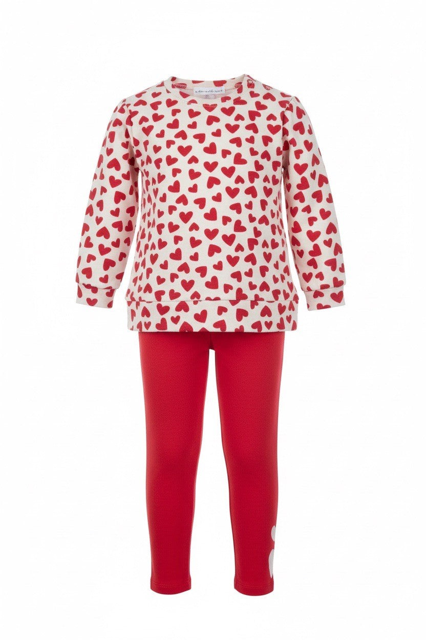 CONJUNTO SUDADERA HEARTS+LEGGING