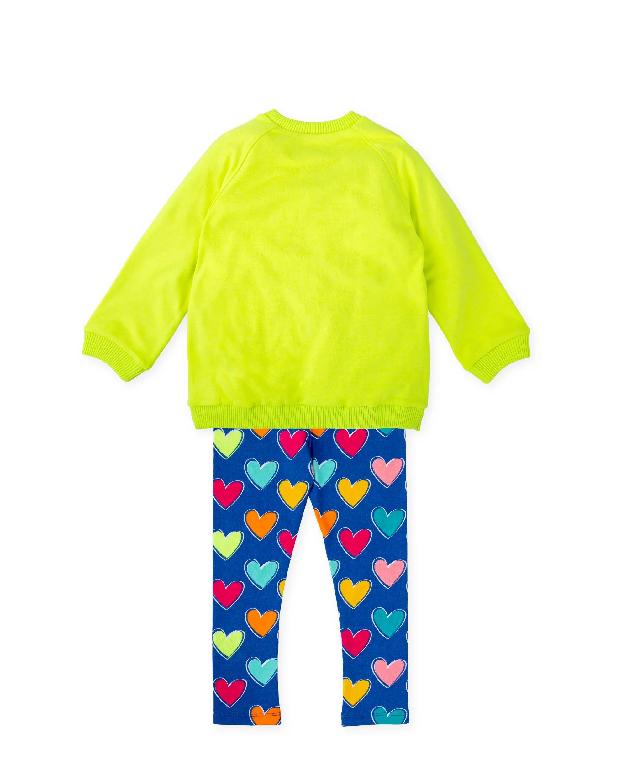 CONJUNTO SUDADERA LIMA Y LEGGINS CORAZONES - Agatha Ruiz de la Prada