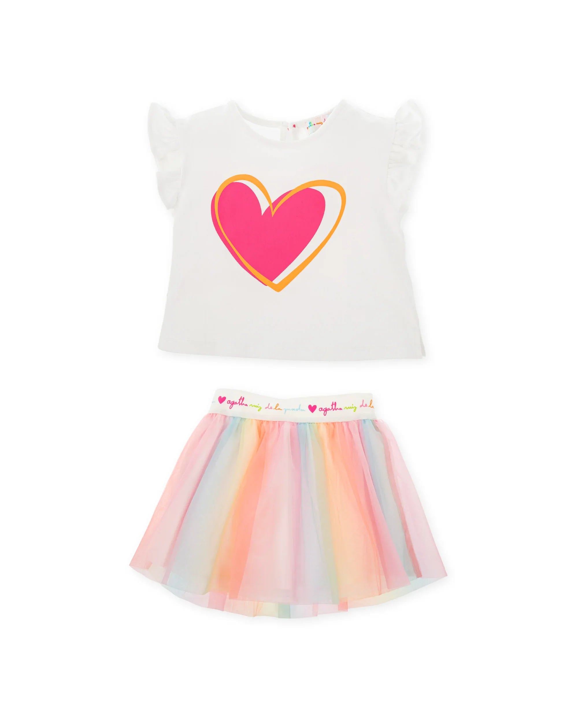 CONJUNTO FALDA TUL + CAMISETA CORAZON - Agatha Ruiz de la Prada