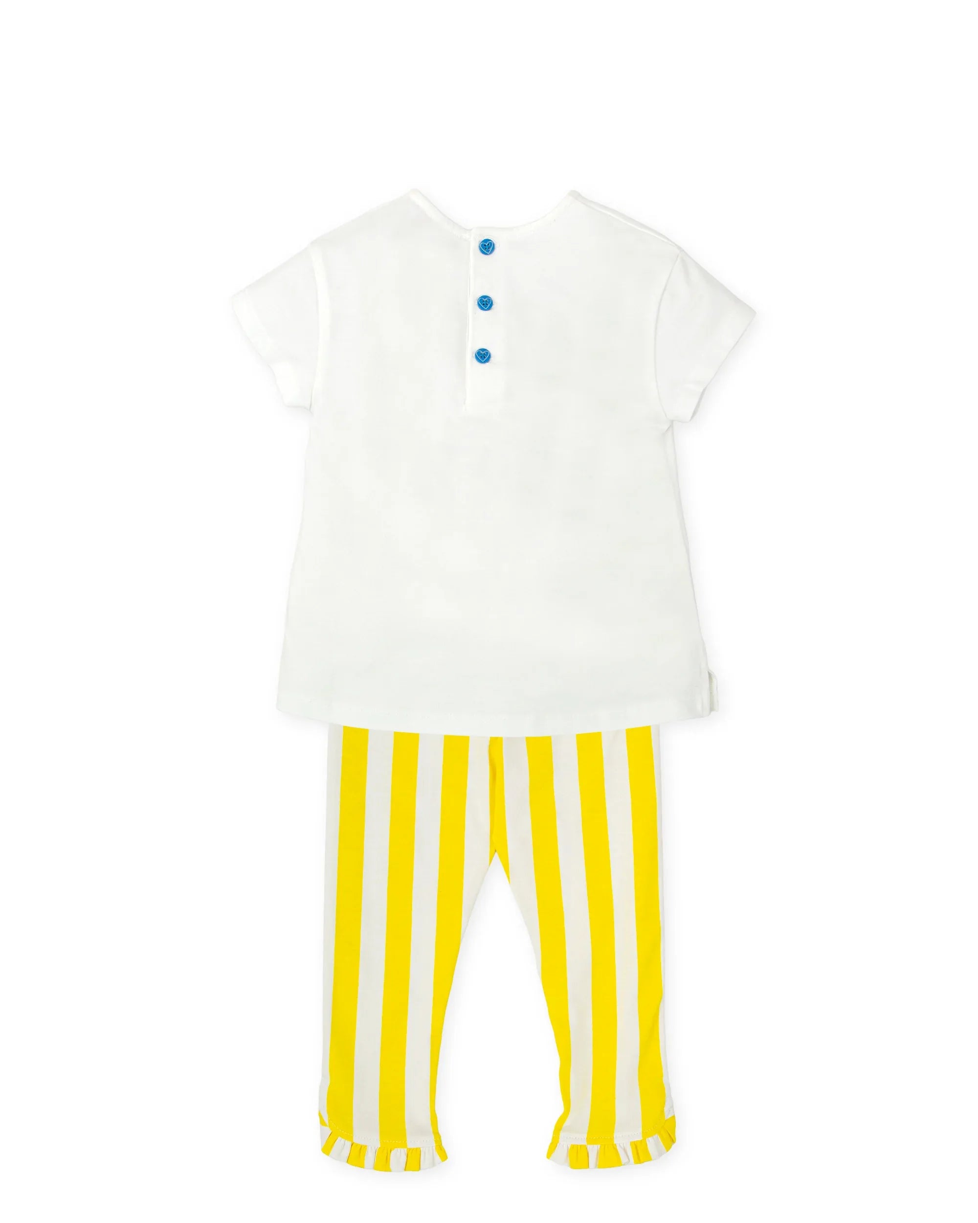 CONJUNTO CAMISETA + LEGGING RAYAS AMARILLAS - Agatha Ruiz de la Prada
