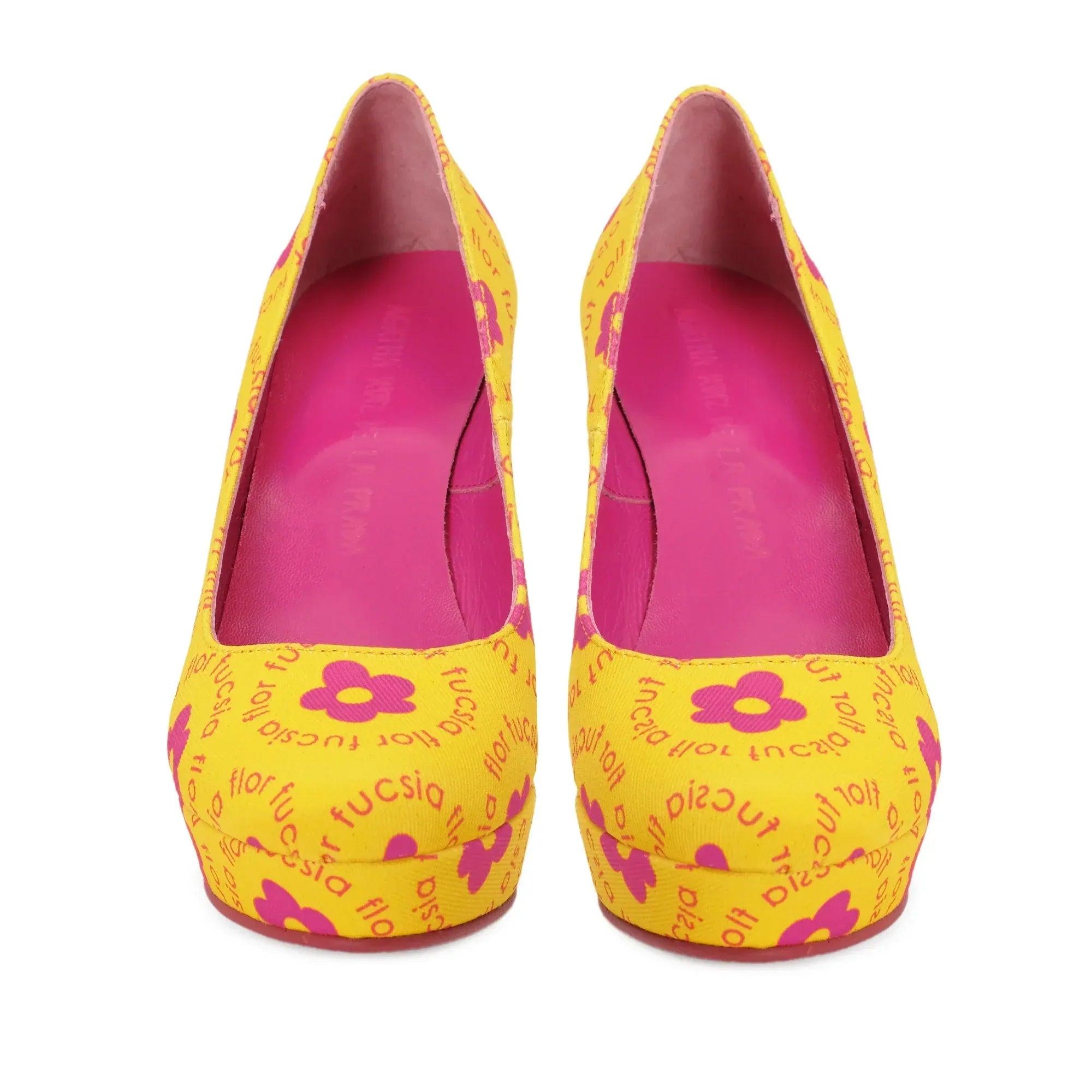 CUÑA AMARILLA FLORES - Agatha Ruiz de la Prada