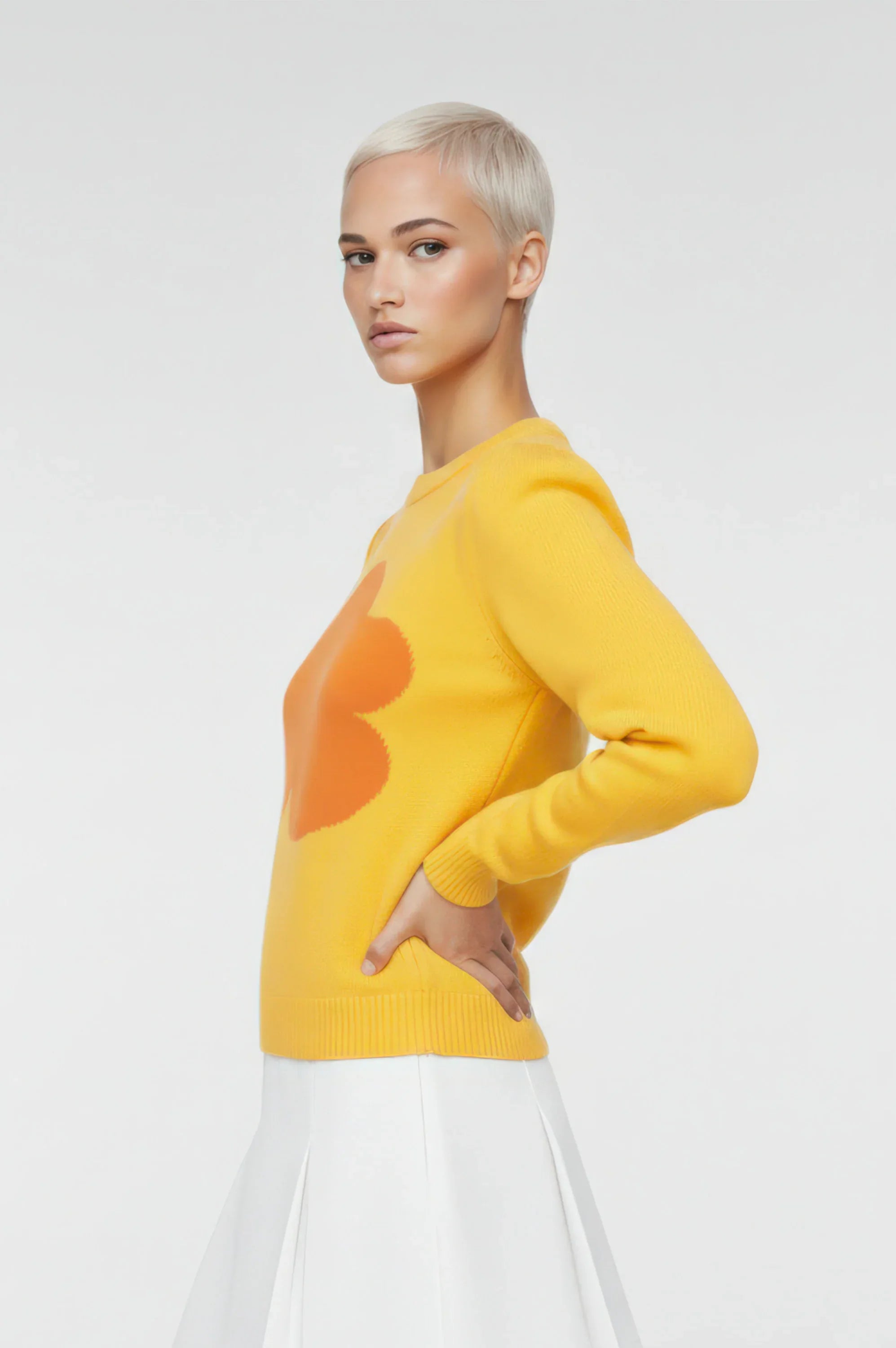 JERSEY ALGODON MUJER AMARILLO NUBE NARANJA - Agatha Ruiz de la Prada