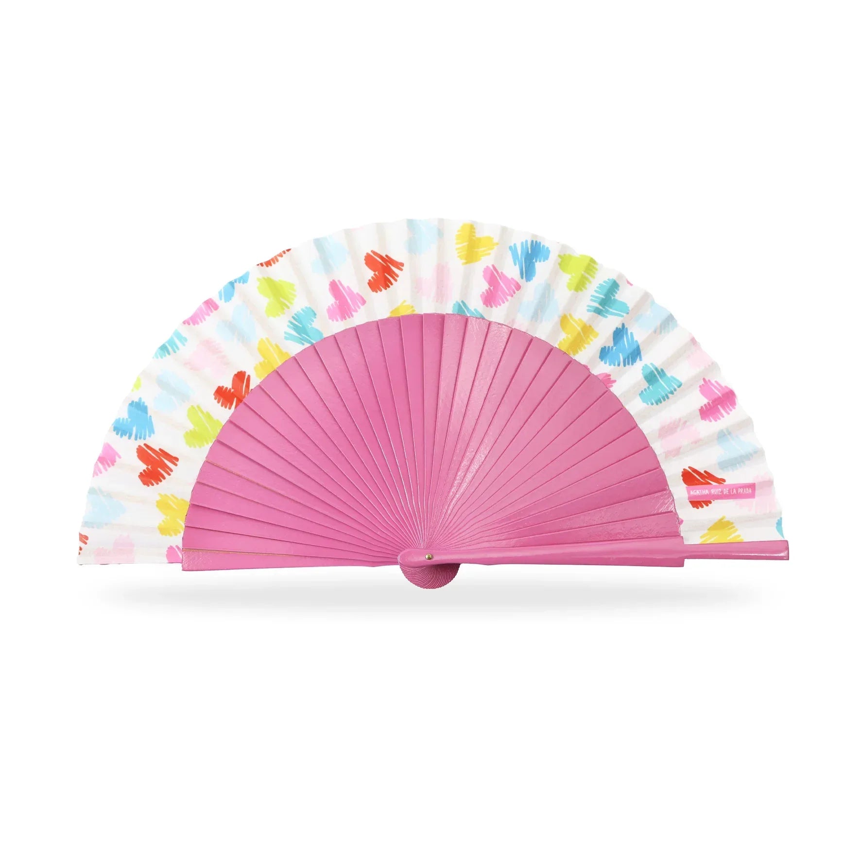 ABANICO CORAZONES COLORES - Agatha Ruiz de la Prada