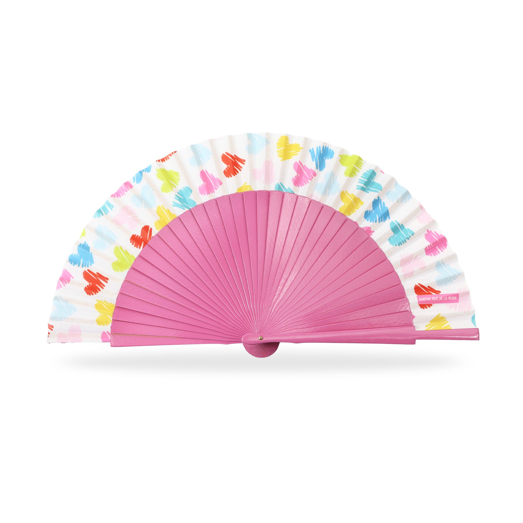 ABANICO CORAZONES COLORES - Agatha Ruiz de la Prada