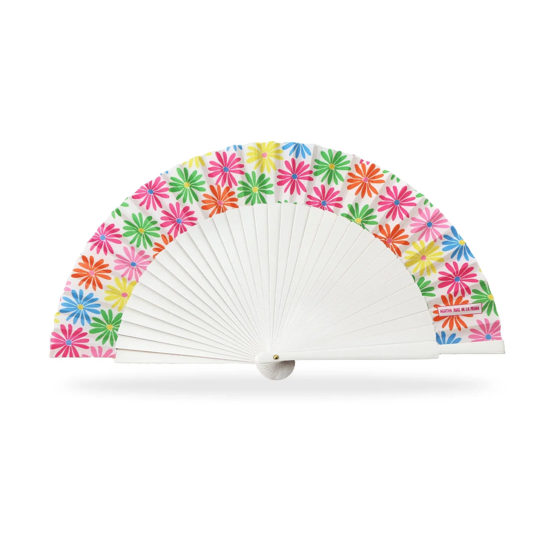 ABANICO BLANCO MARGARITAS - Agatha Ruiz de la Prada