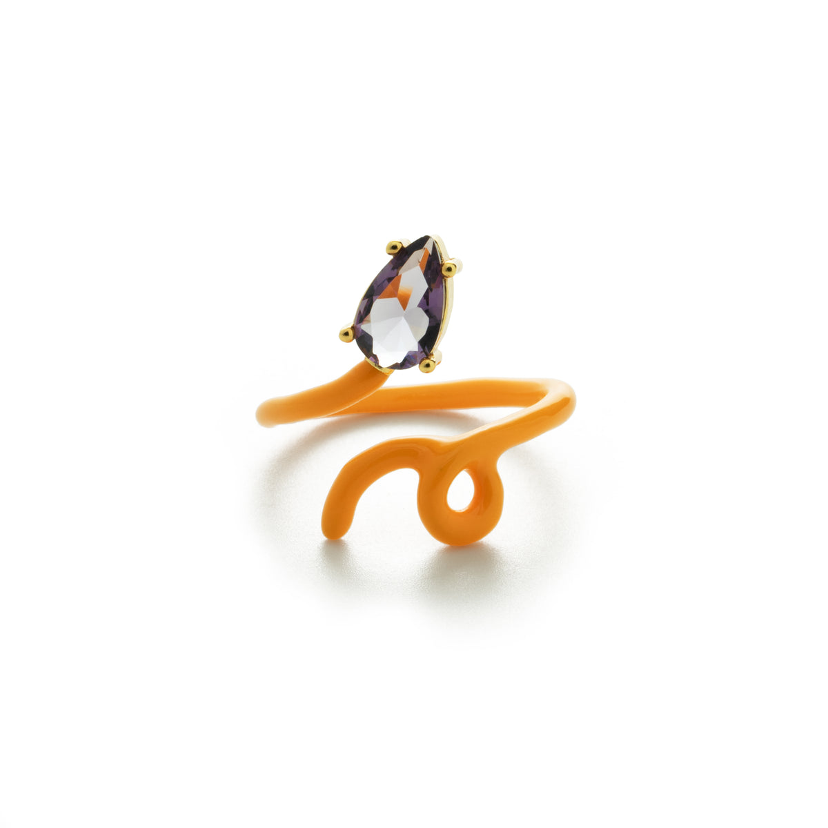 BAGUE TRACÉS ORANGE