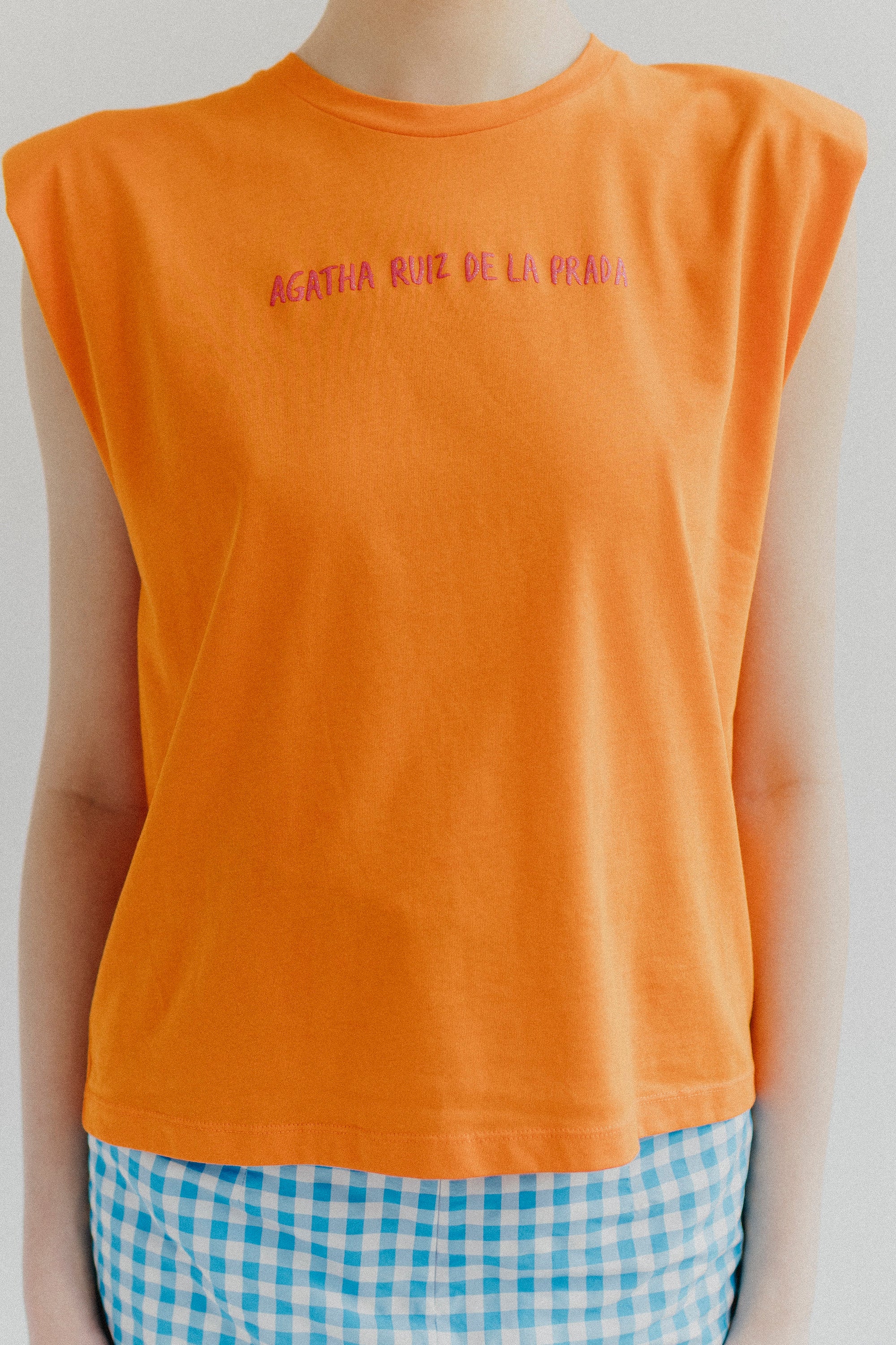 T-shirt orange épaulettes ARP