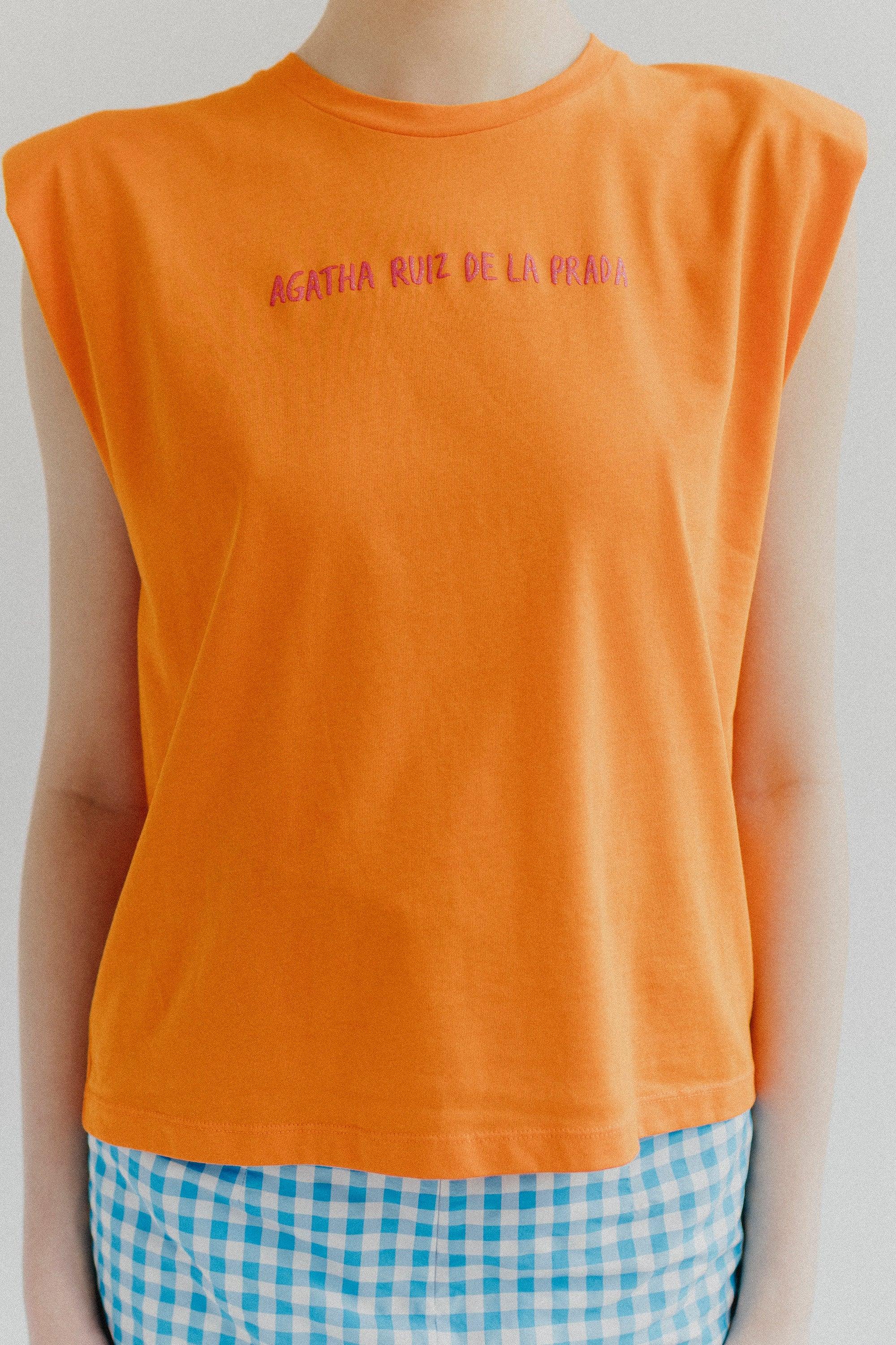 CAMISETA NARANJA HOMBRERAS ARP - Agatha Ruiz de la Prada