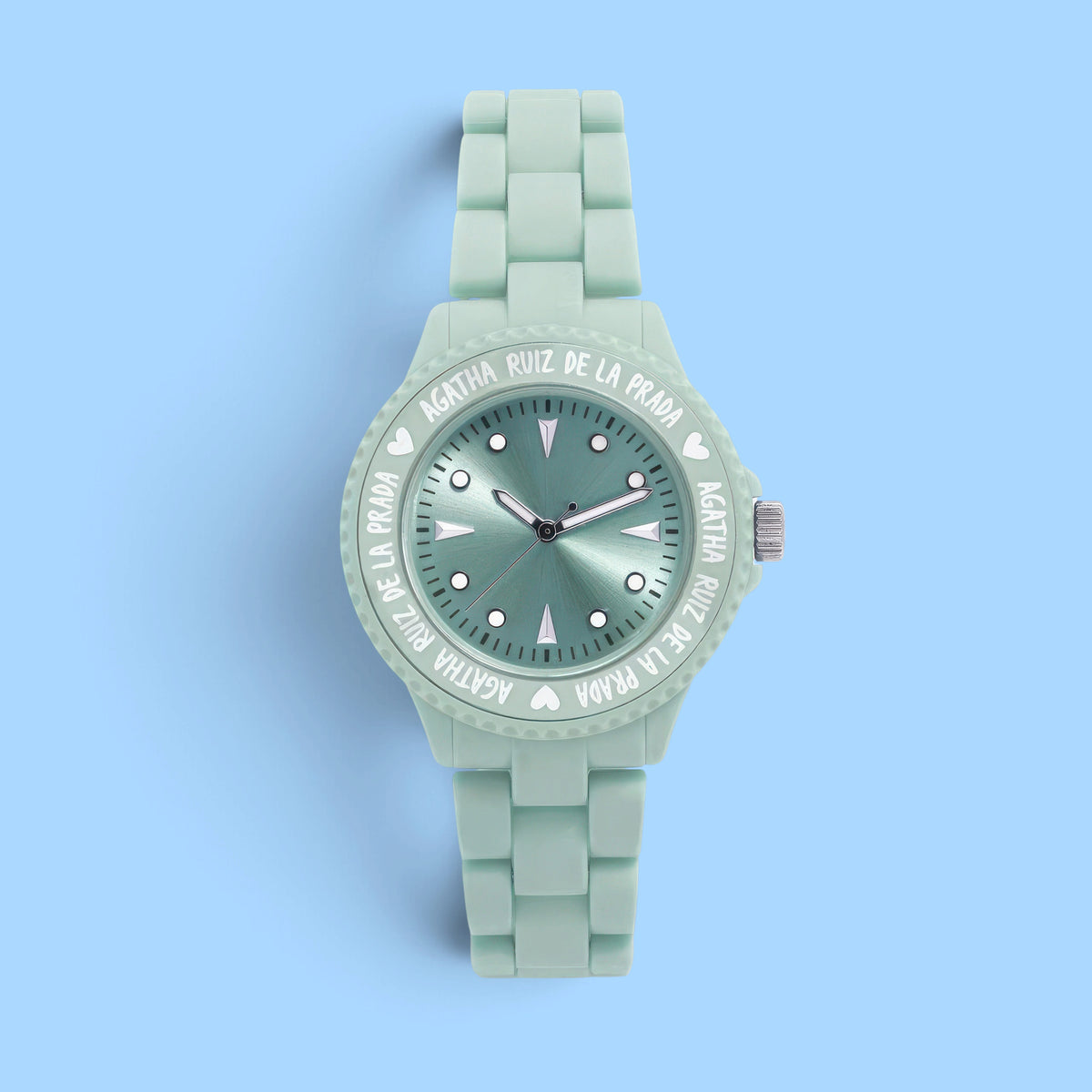 MONTRE EN PLASTIQUE VERT