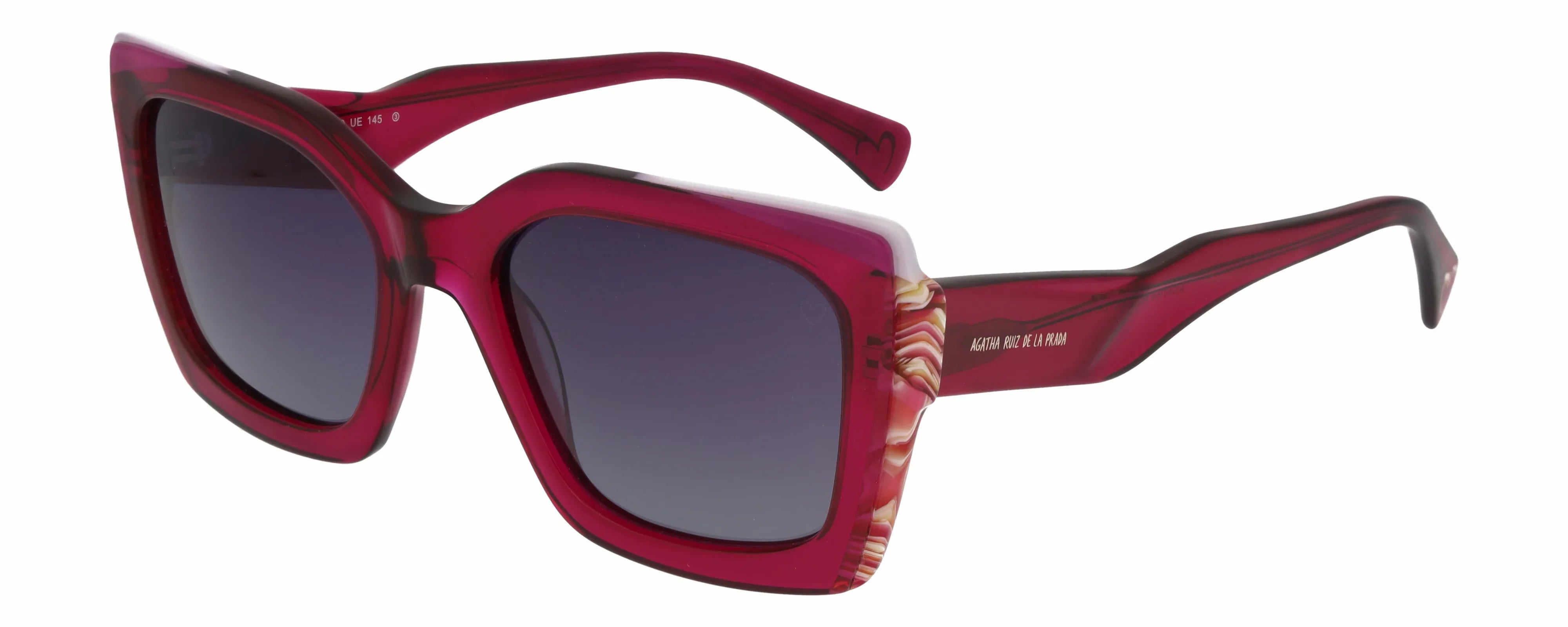 GAFA DE SOL ROJO Y ESTAMPADO - Agatha Ruiz de la Prada