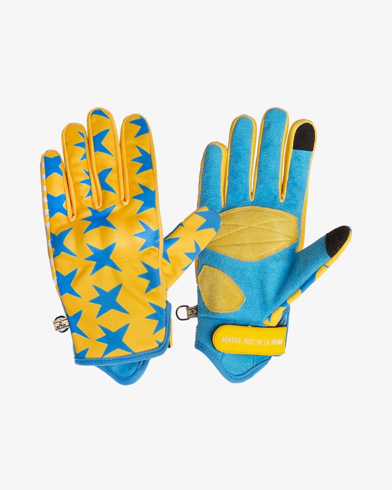 Gants de motard étoiles