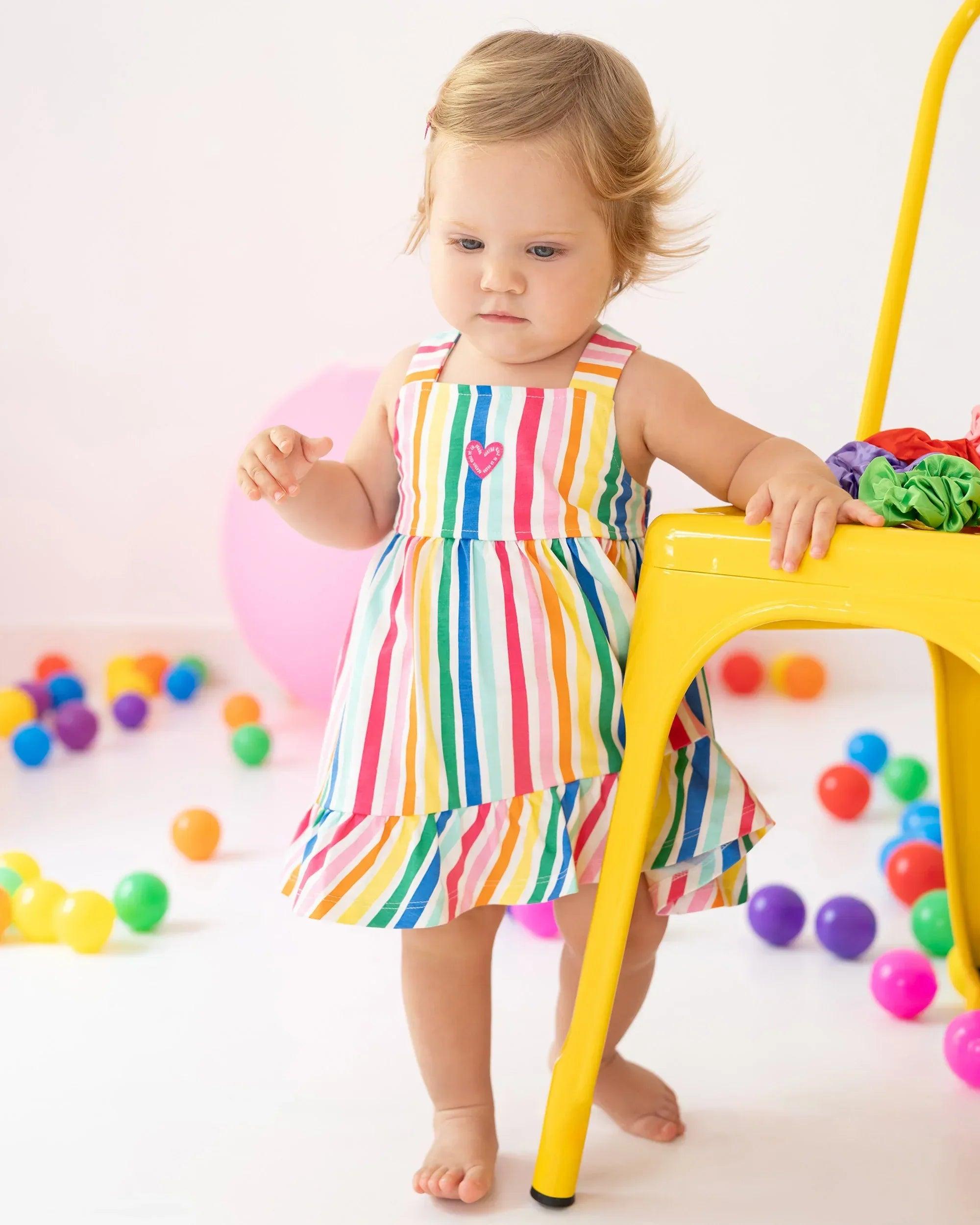 VESTIDO RAYAS COLORES - Agatha Ruiz de la Prada