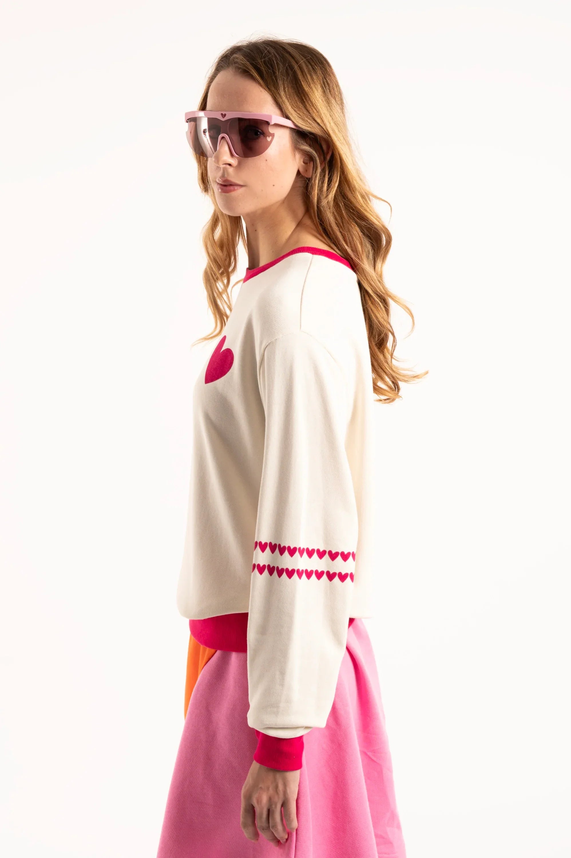 SUDADERA BLANCA CORAZON - Agatha Ruiz de la Prada
