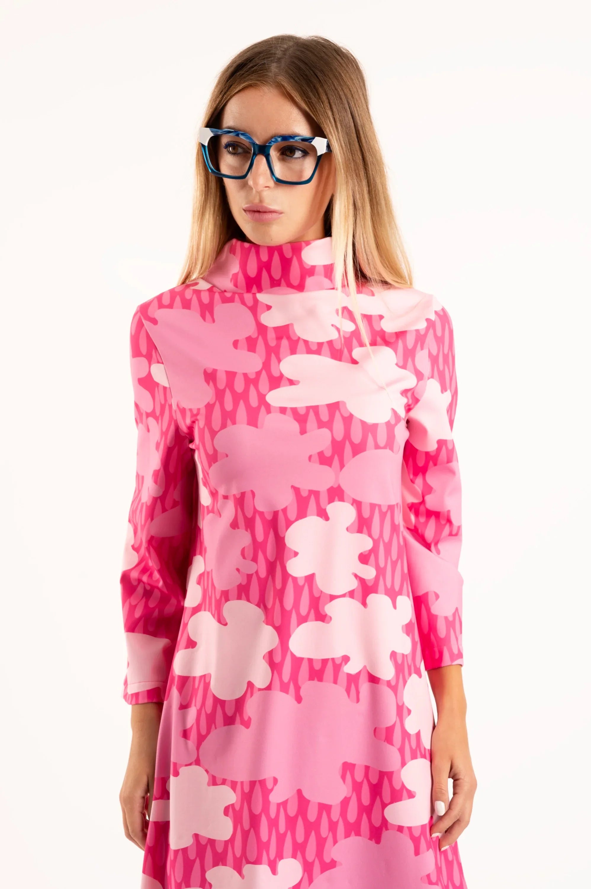 VESTIDO CORTO NUBES ROSA - Agatha Ruiz de la Prada