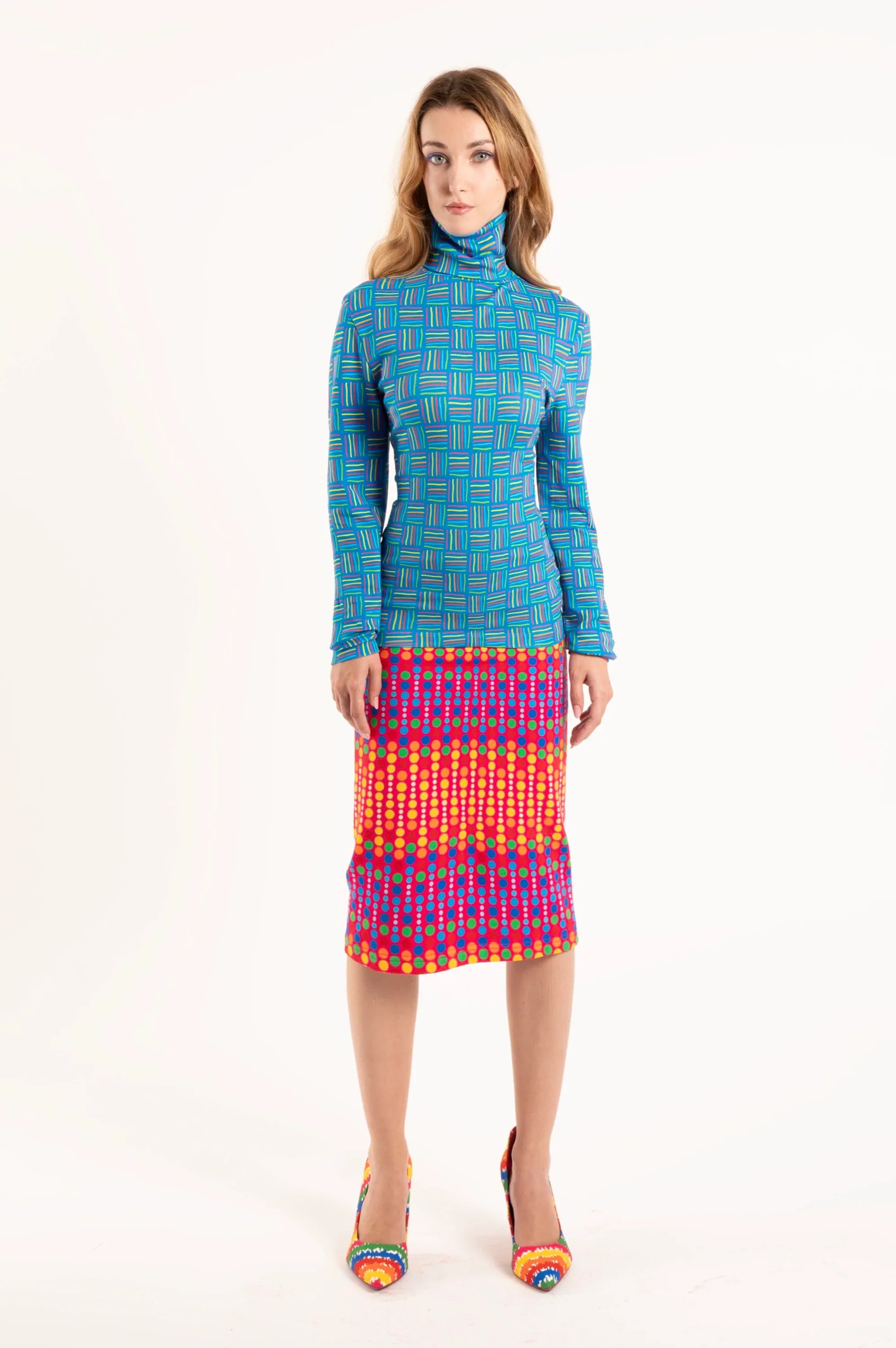 CAMISETA CA RAYAS COLORES CREMALLERA - Agatha Ruiz de la Prada