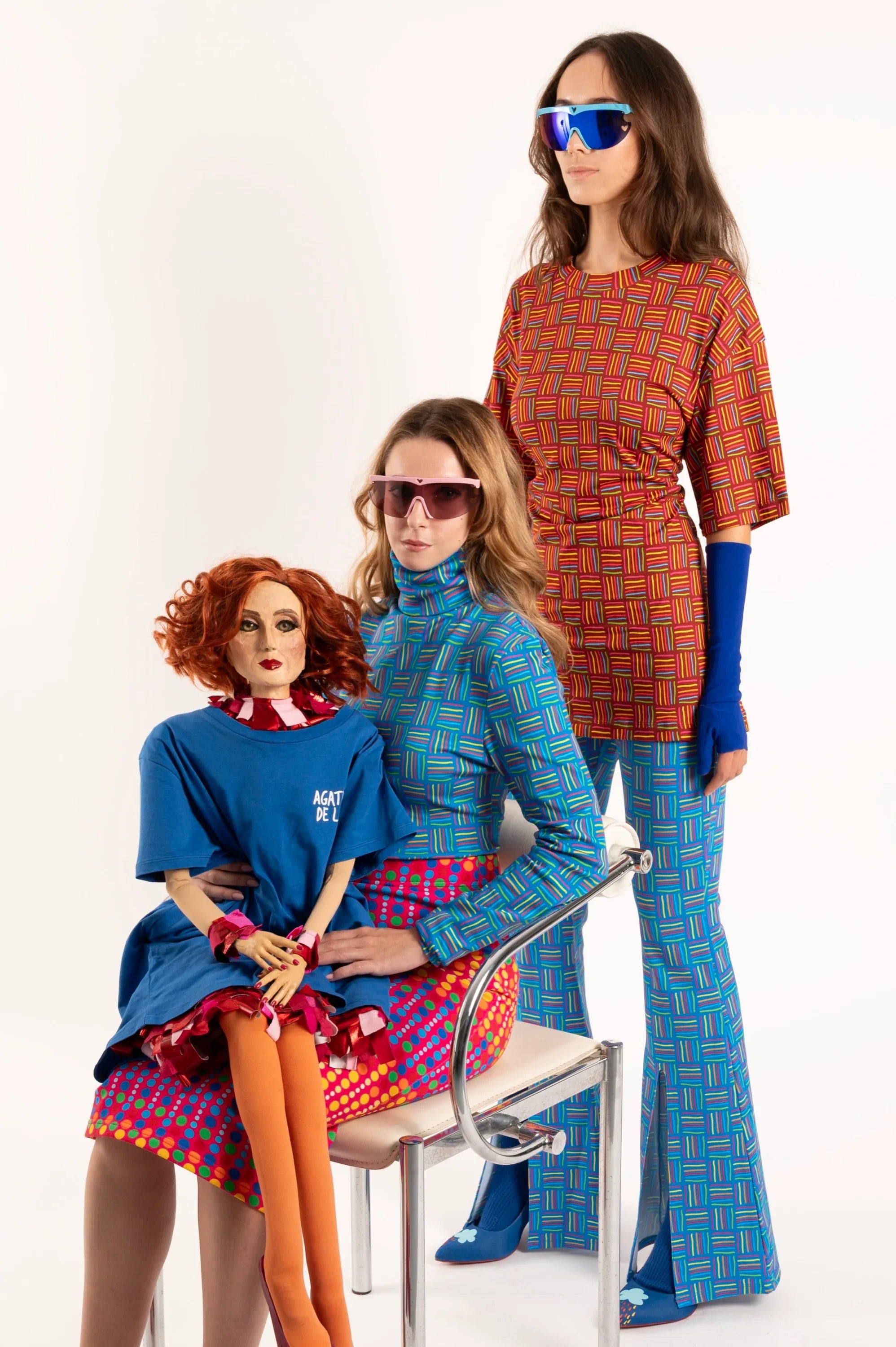 CAMISETA CA RAYAS COLORES CREMALLERA - Agatha Ruiz de la Prada