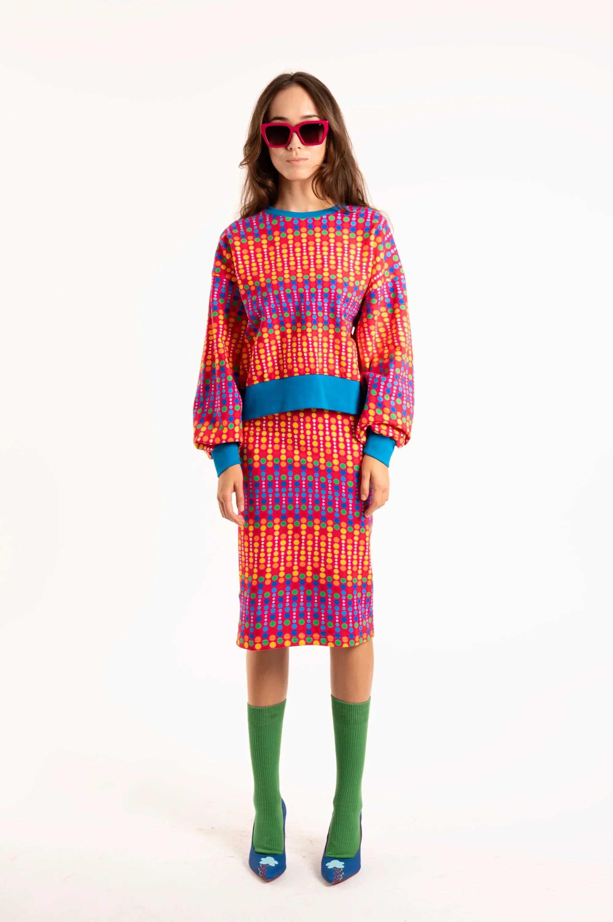 SUDADERA TOPOS MULTICOLOR - Agatha Ruiz de la Prada