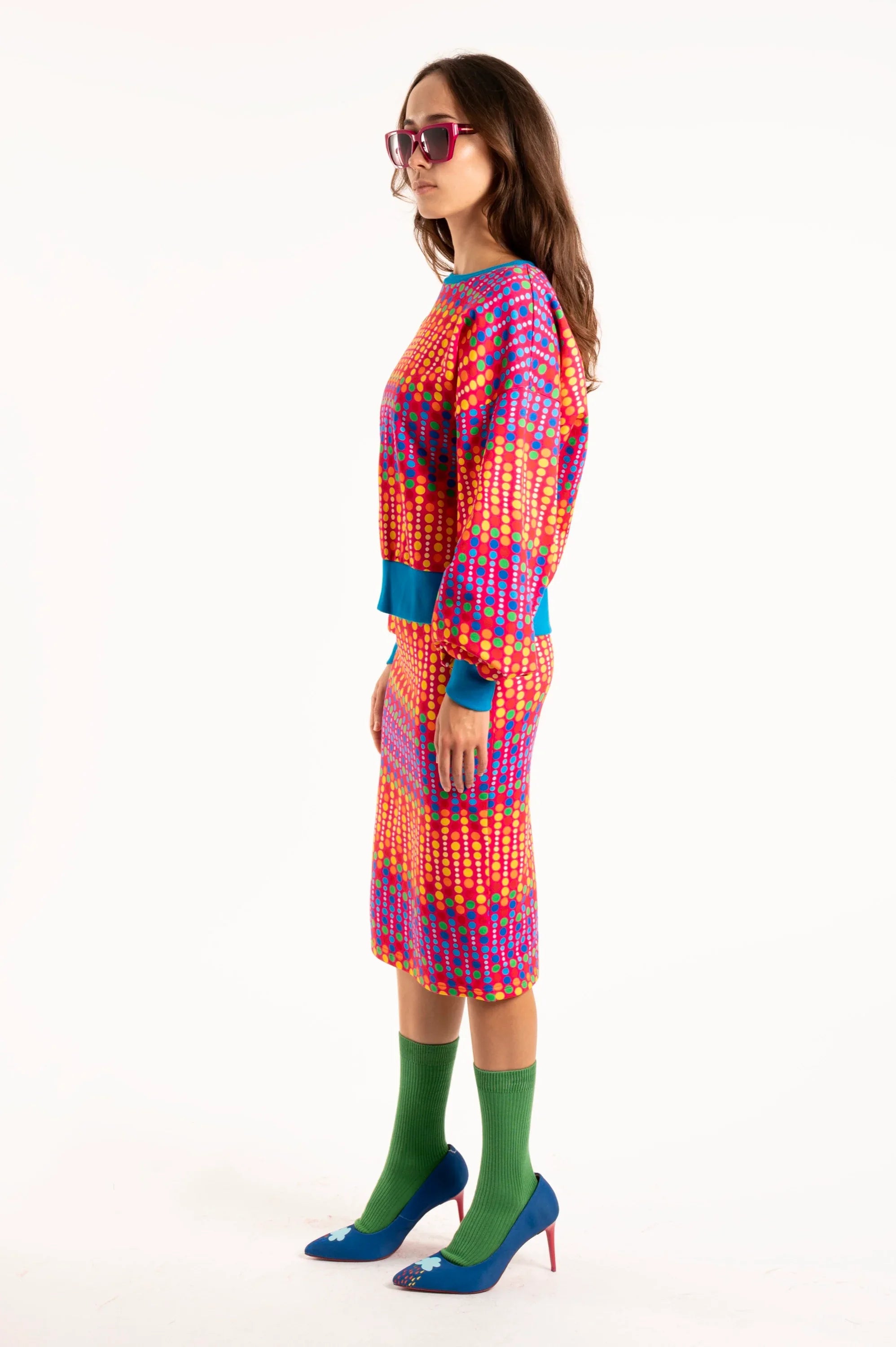 SUDADERA TOPOS MULTICOLOR - Agatha Ruiz de la Prada