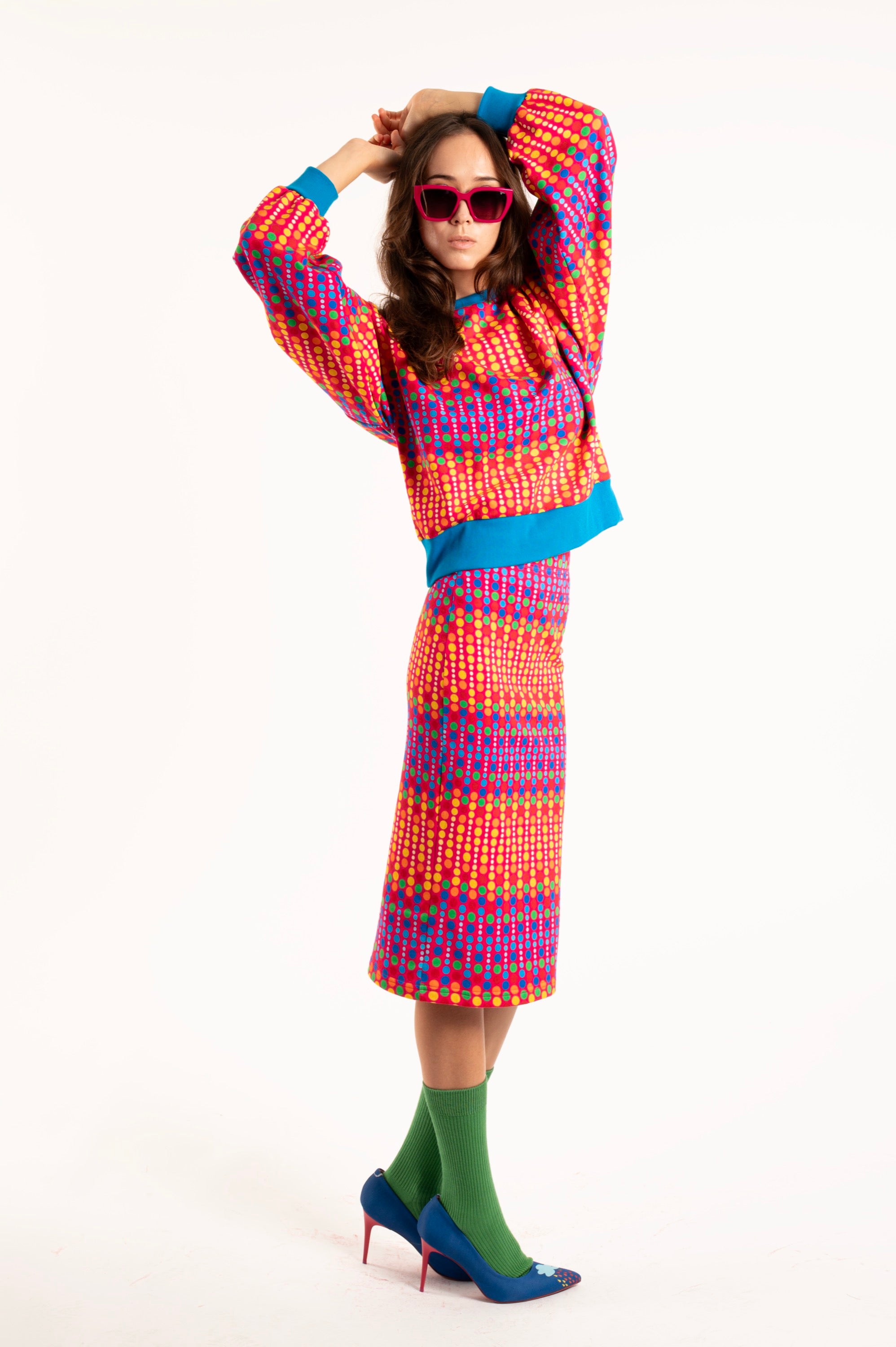 SUDADERA TOPOS MULTICOLOR