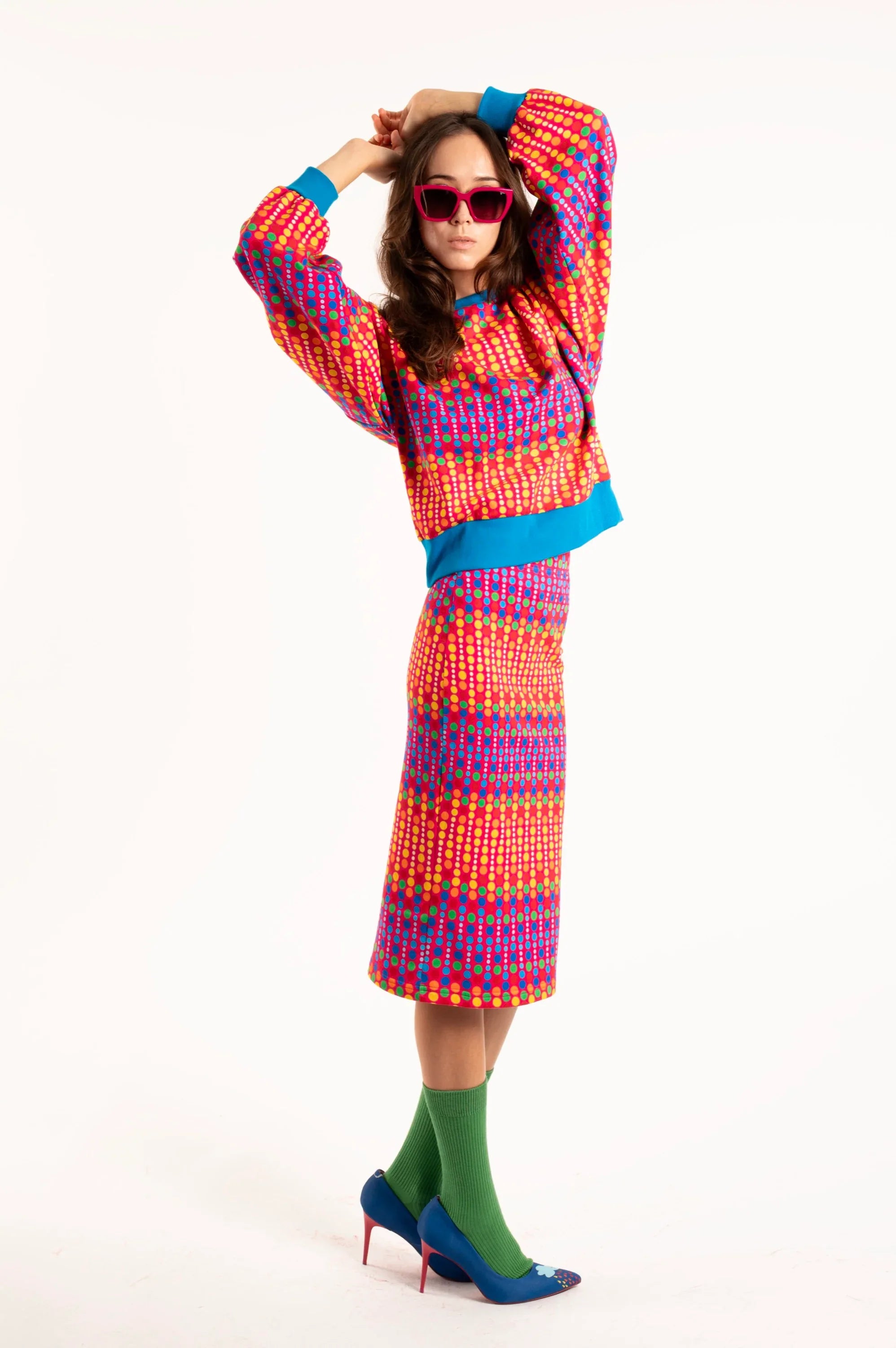 SUDADERA TOPOS MULTICOLOR - Agatha Ruiz de la Prada