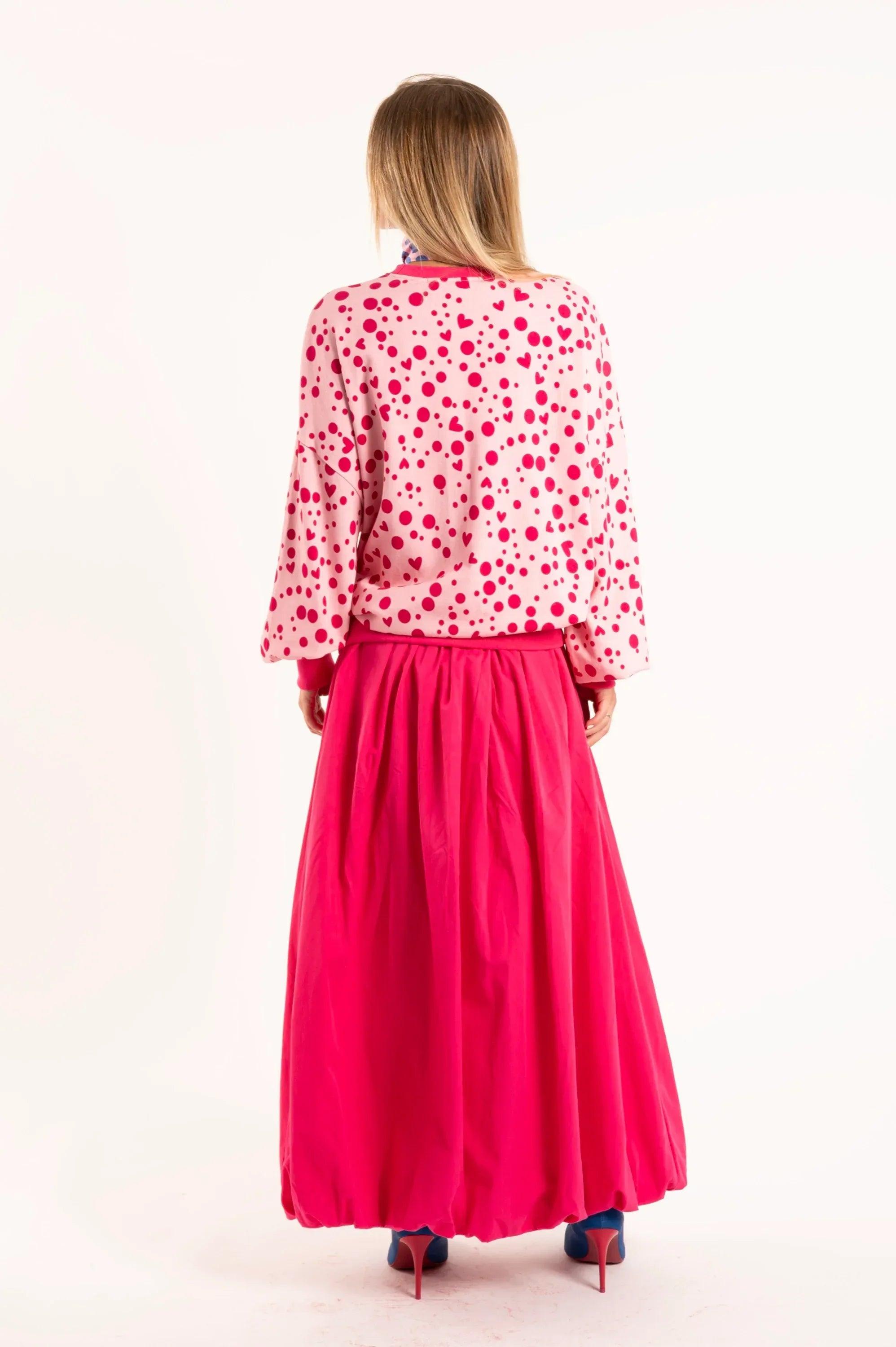 FALDA GLOBO LARGA FUCSIA - Agatha Ruiz de la Prada