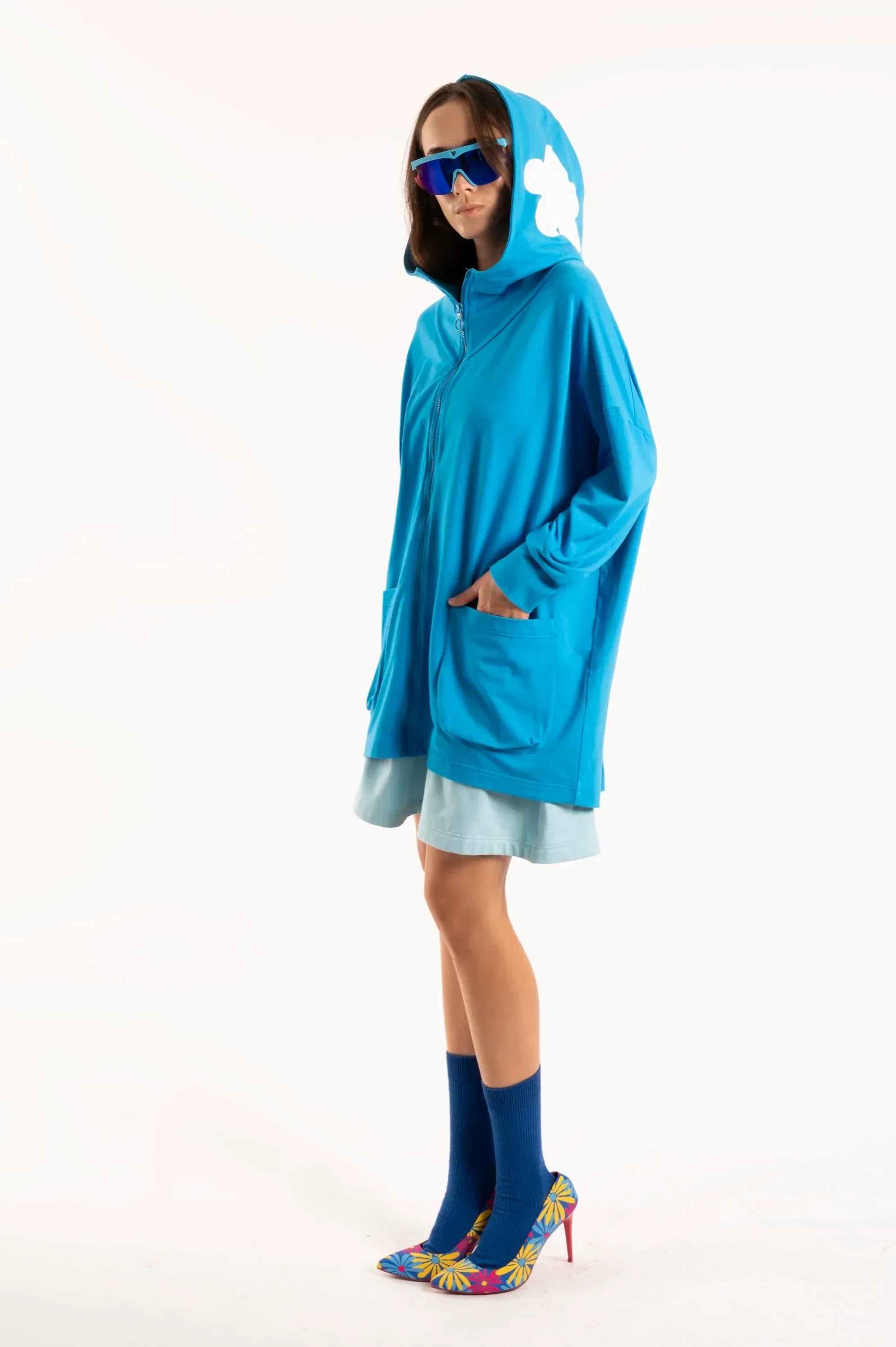 SUDADERA OVERSIZE AZUL NUBE - Agatha Ruiz de la Prada