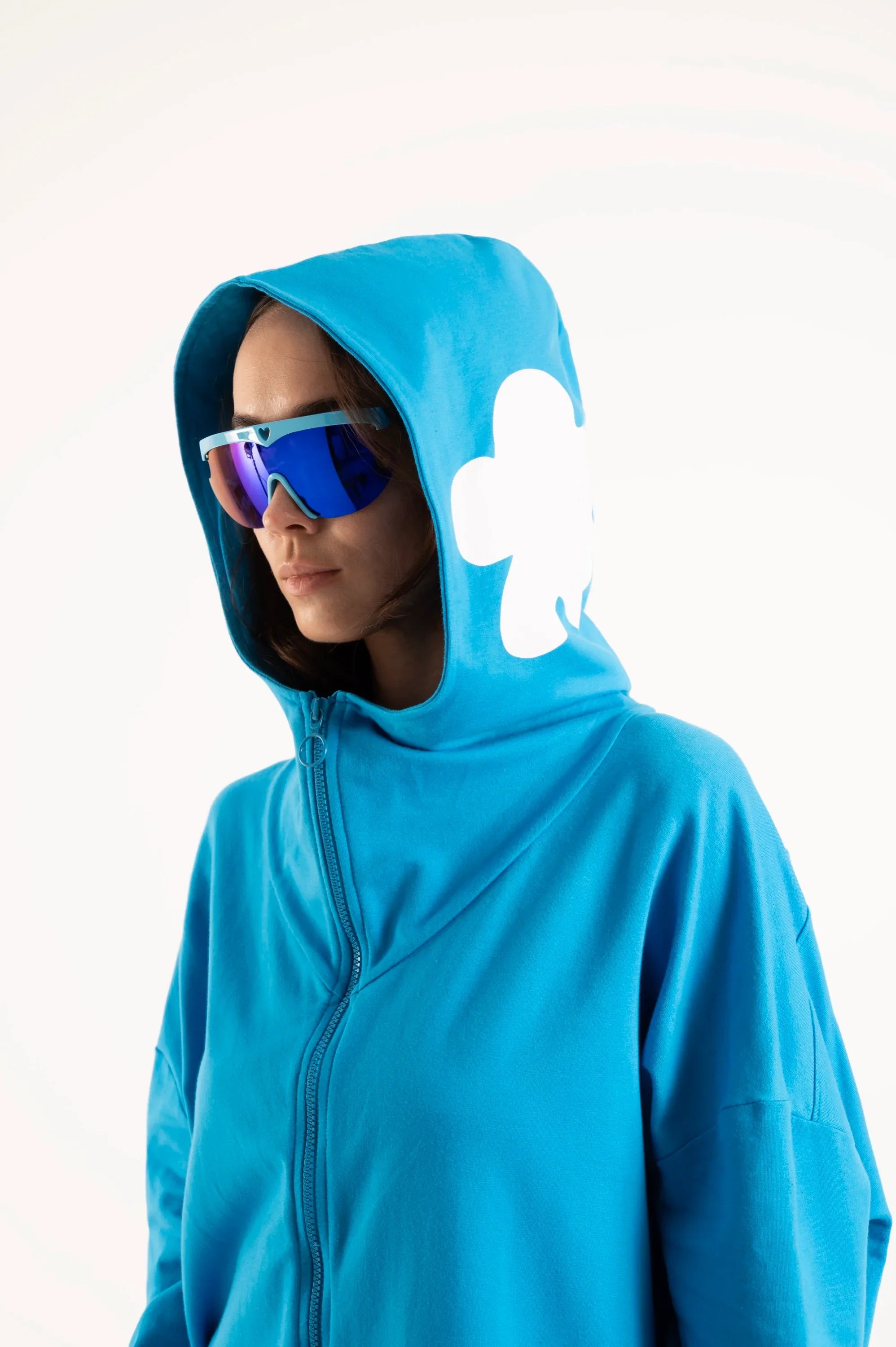 SUDADERA OVERSIZE AZUL NUBE - Agatha Ruiz de la Prada