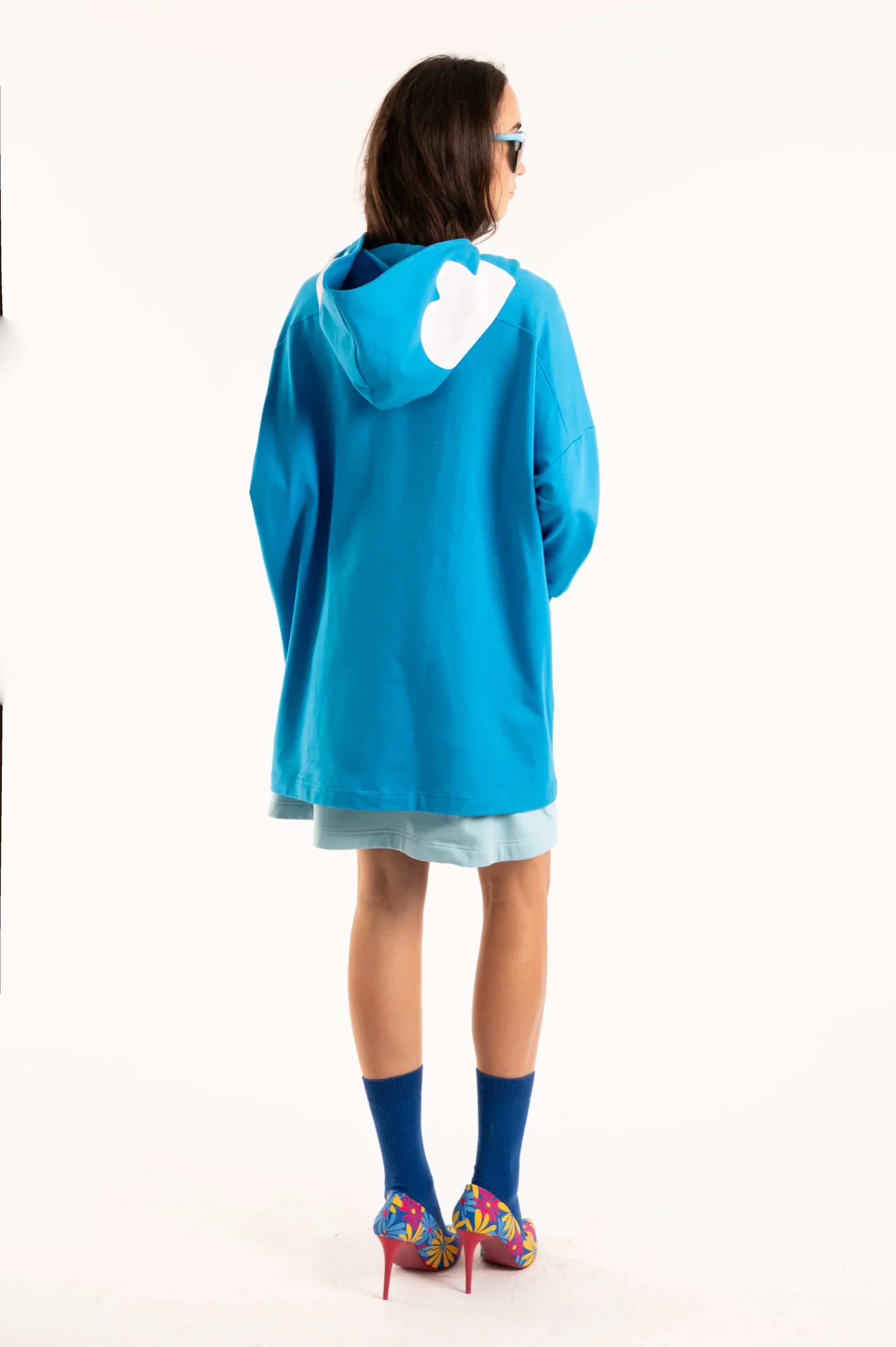 SUDADERA OVERSIZE AZUL NUBE - Agatha Ruiz de la Prada