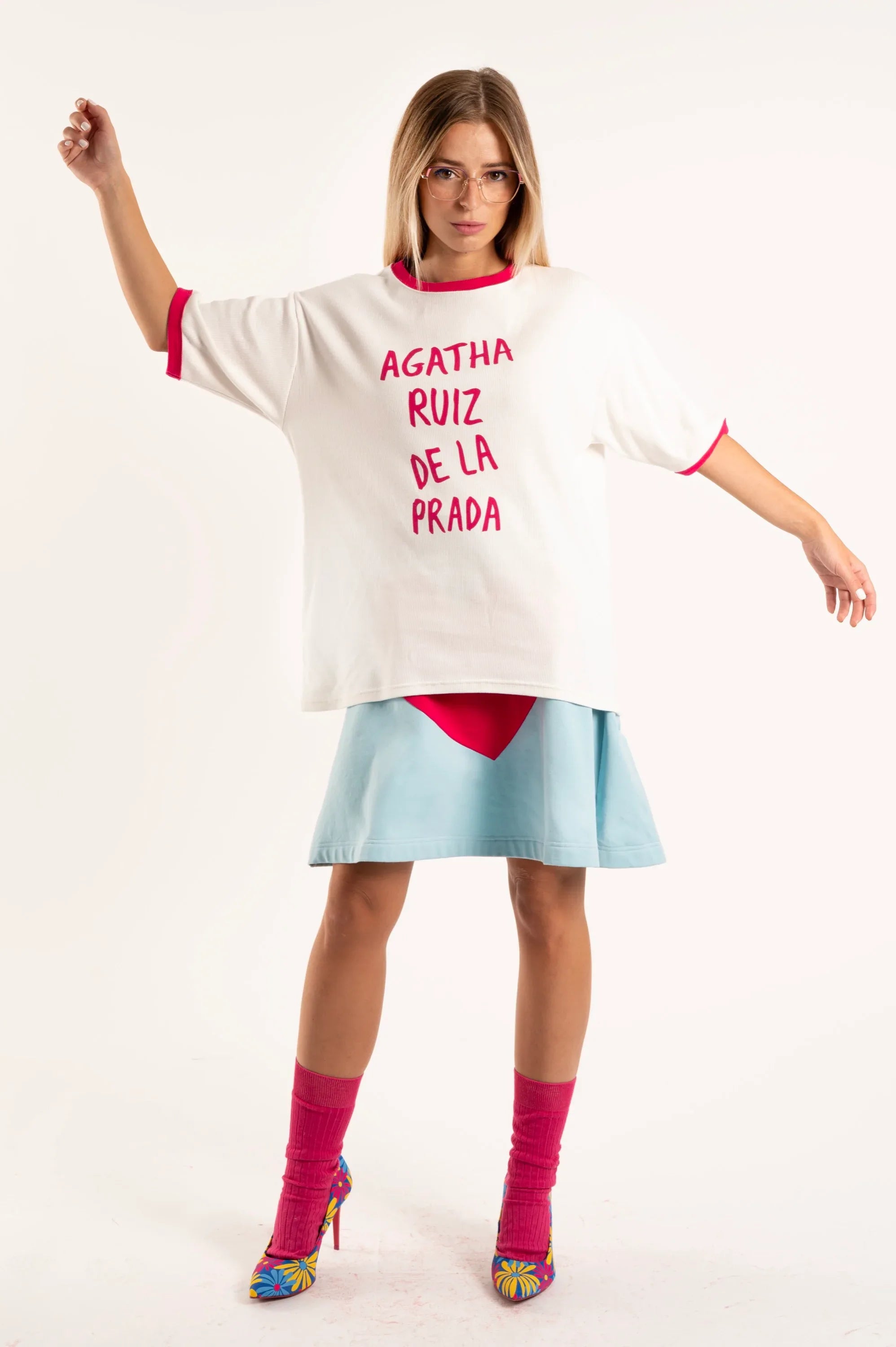 CAMISETA LETRAS FUCSIA AGATHA RUIZ DE LA PRADA - Agatha Ruiz de la Prada