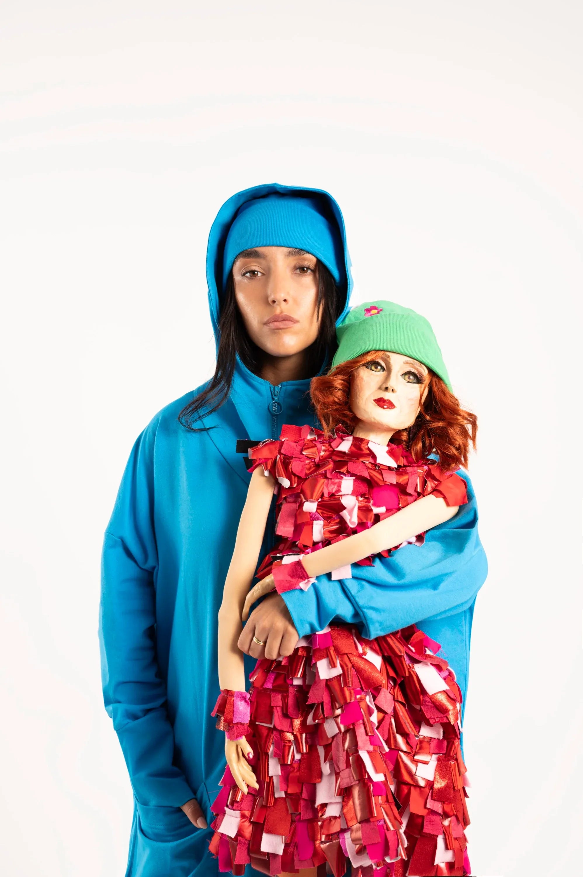 SUDADERA OVERSIZE AZUL NUBE - Agatha Ruiz de la Prada