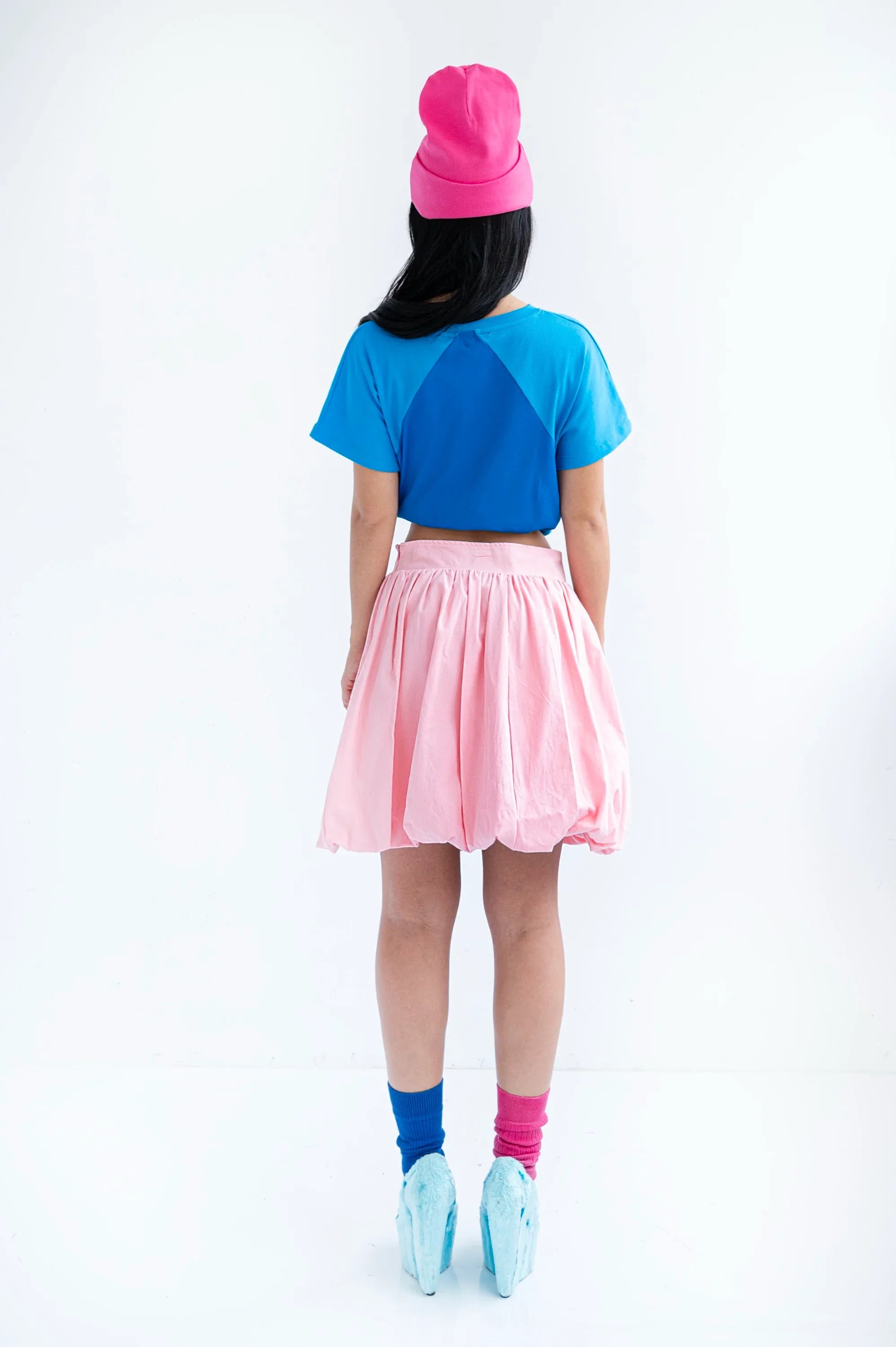 FALDA GLOBO CORTA ROSA - Agatha Ruiz de la Prada