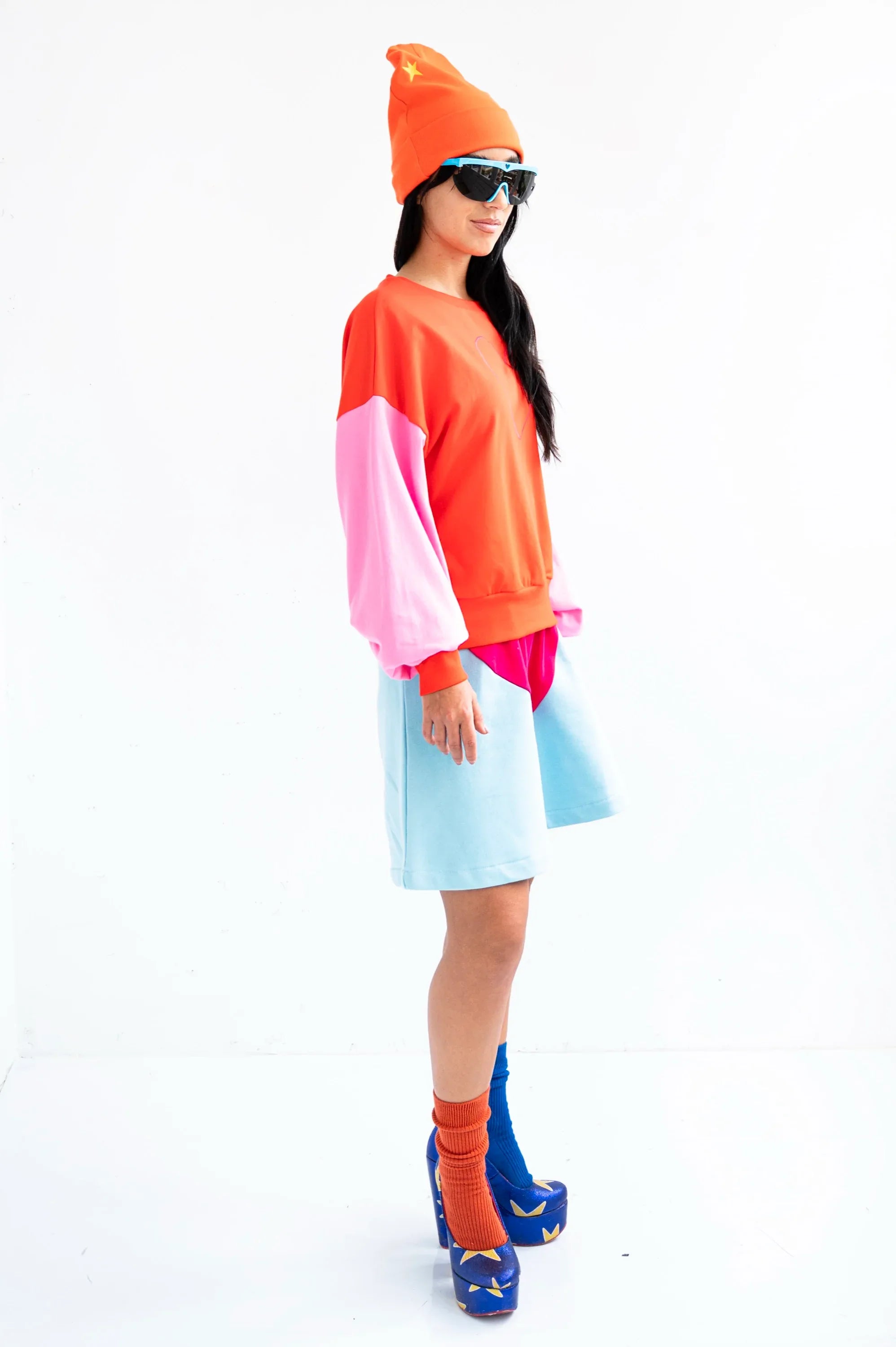 SUDADERA ROJO MANGAS ROSAS - Agatha Ruiz de la Prada