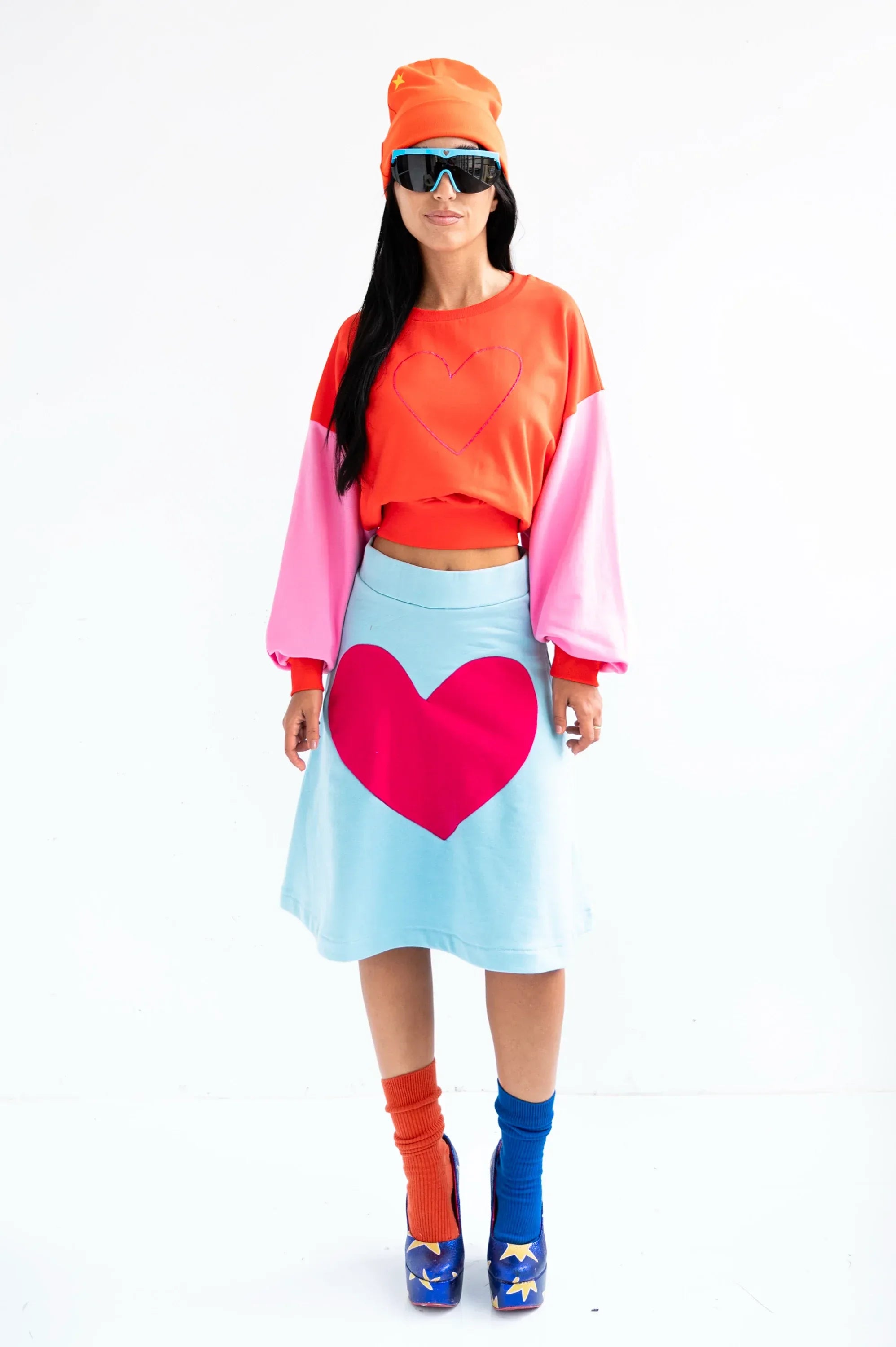 FALDA AZUL CORAZON - Agatha Ruiz de la Prada