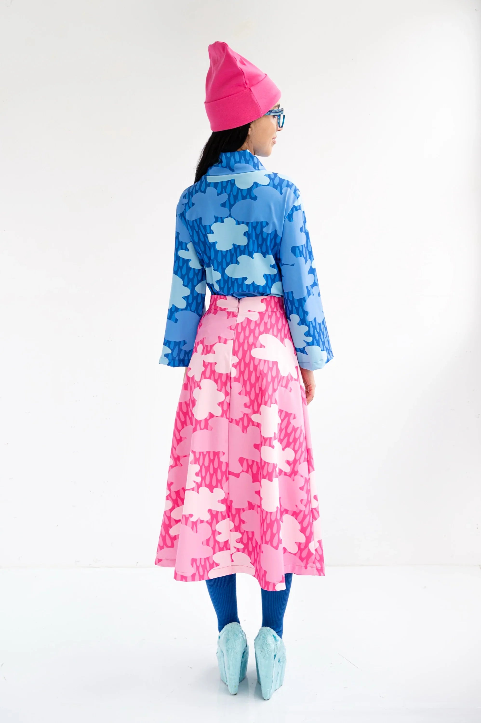 FALDA ESTAMPADO NUBES ROSA - Agatha Ruiz de la Prada