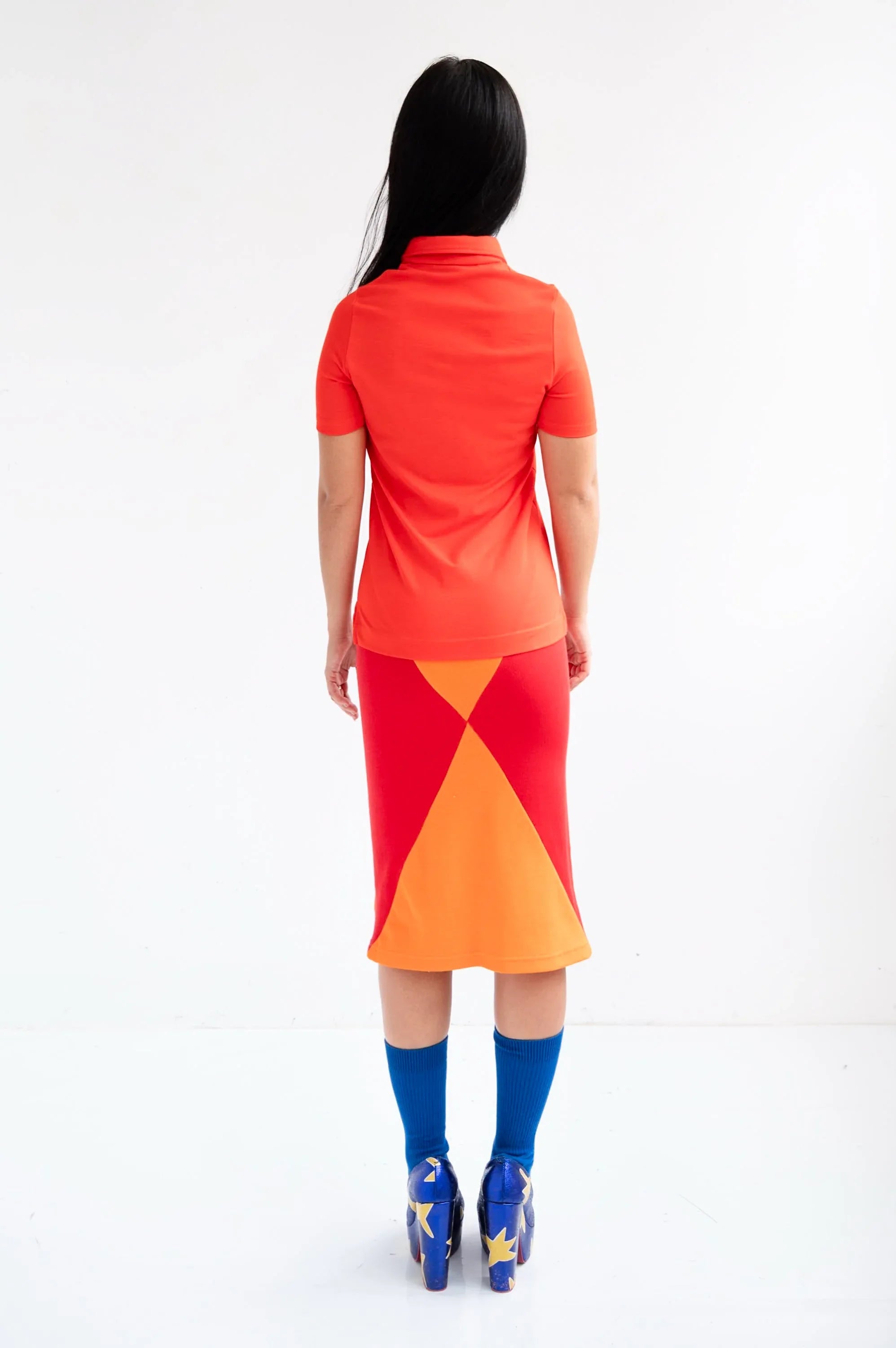 POLO NARANJA ROMBOS - Agatha Ruiz de la Prada