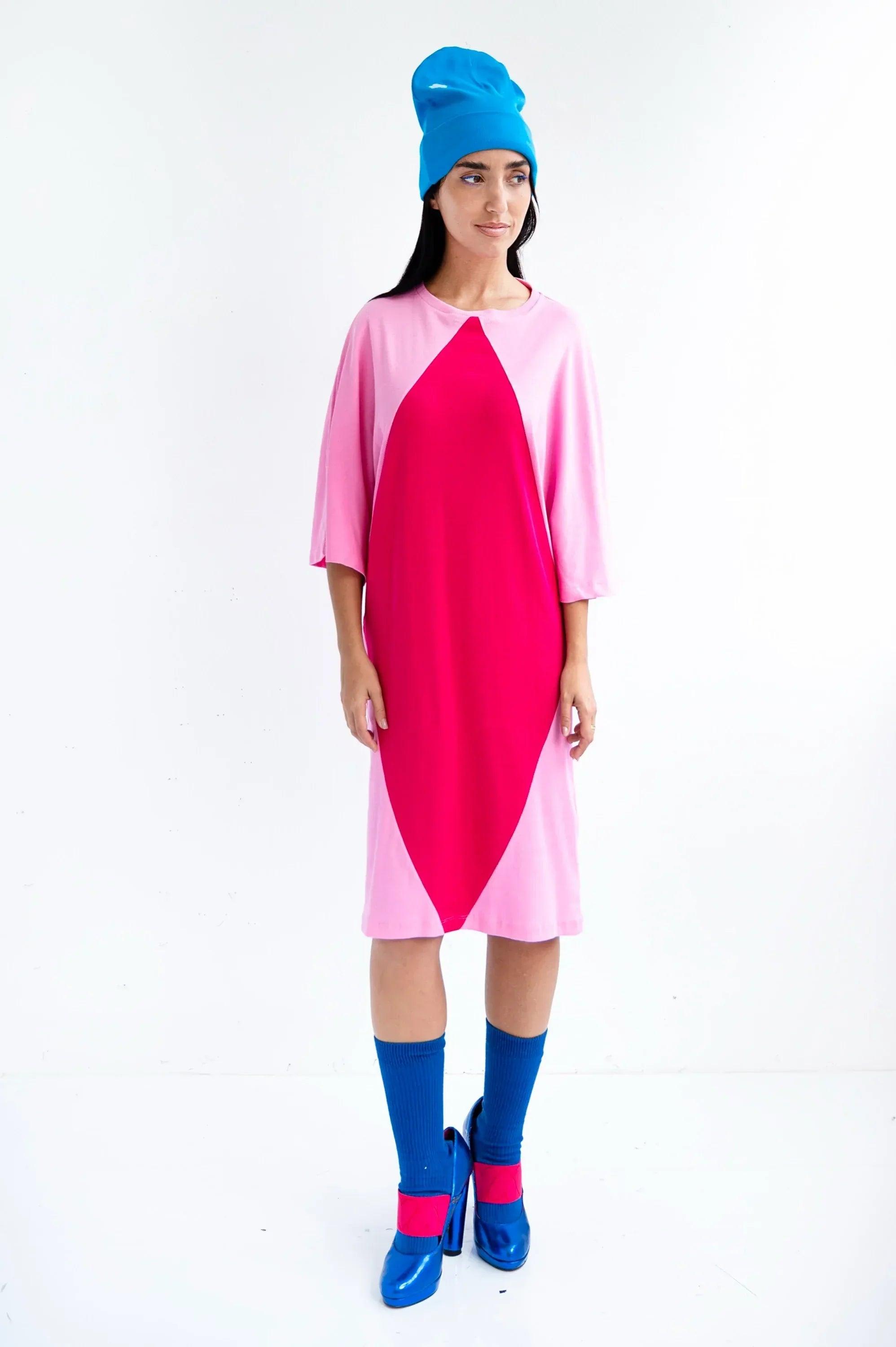 VESTIDO ROSA ROMBO - Agatha Ruiz de la Prada