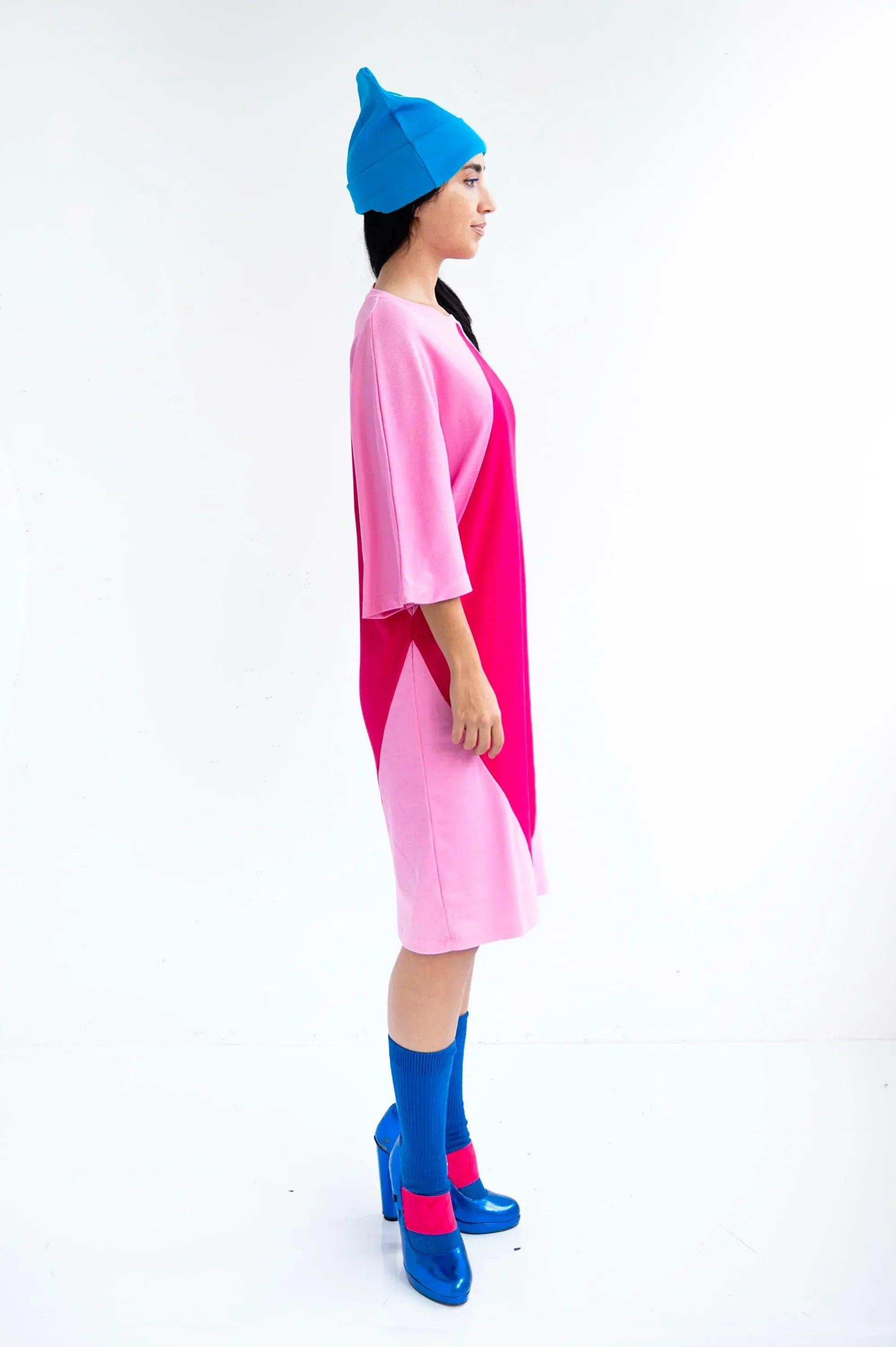 VESTIDO ROSA ROMBO - Agatha Ruiz de la Prada